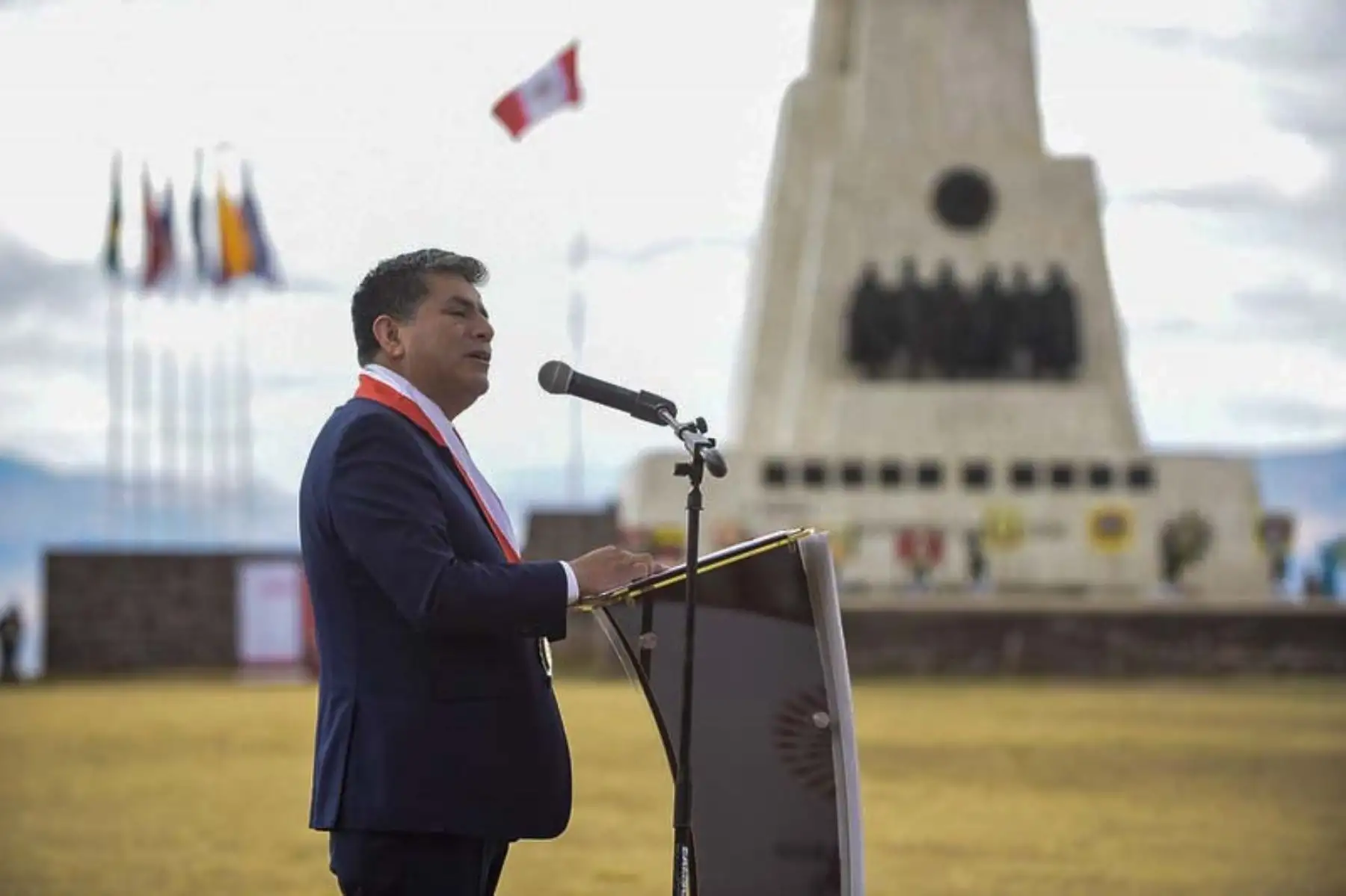 Conmemoración de los 198.° aniversario de la batalla de Ayacucho, gesta en la que el Ejército Unido Libertador del Perú puso fin de manera victoriosa a las campañas terrestres de la guerra de independencia. Foto: Bicentenario