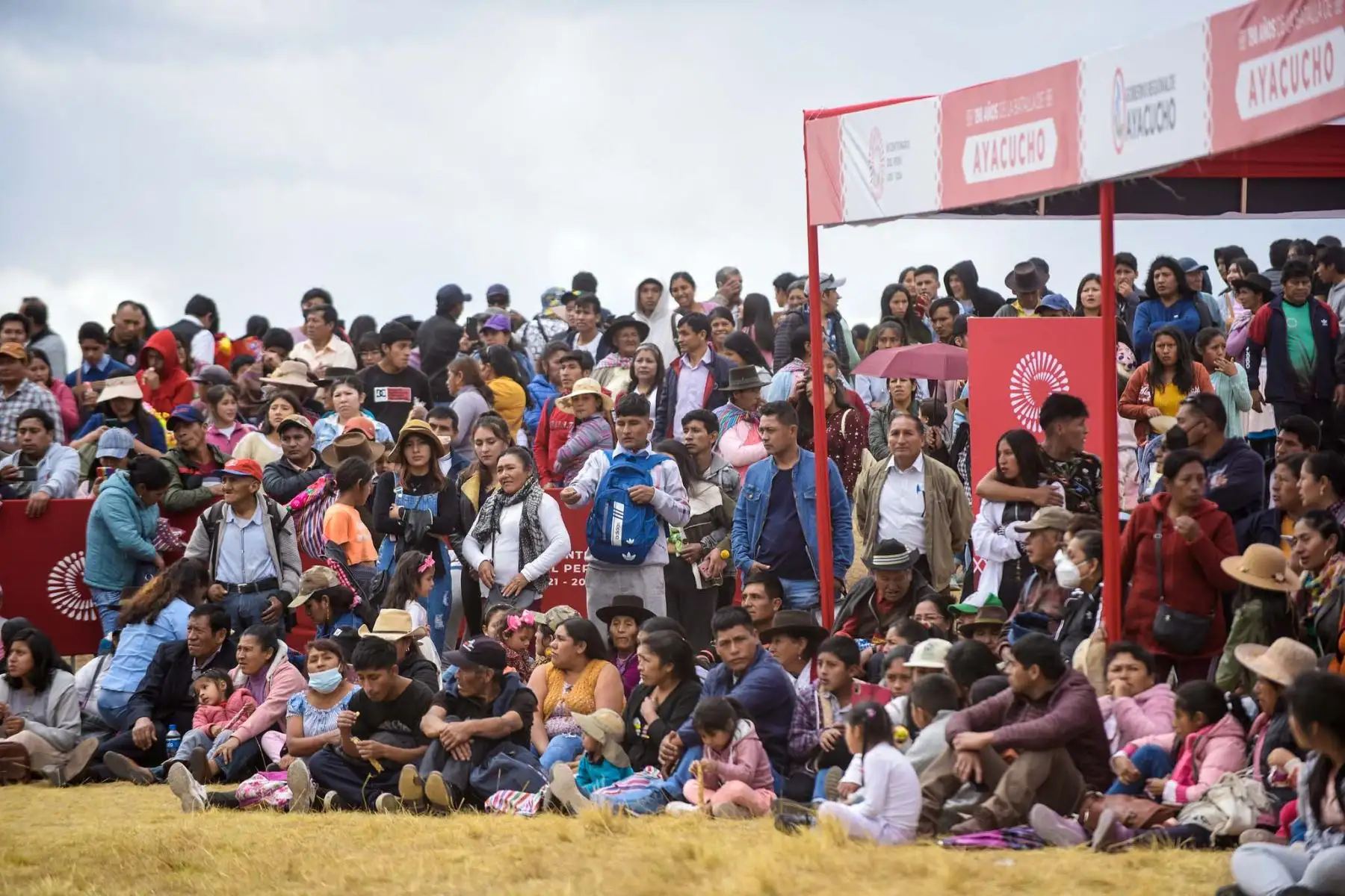 Conmemoración de los 198.° aniversario de la batalla de Ayacucho, gesta en la que el Ejército Unido Libertador del Perú puso fin de manera victoriosa a las campañas terrestres de la guerra de independencia. Foto: Bicentenario