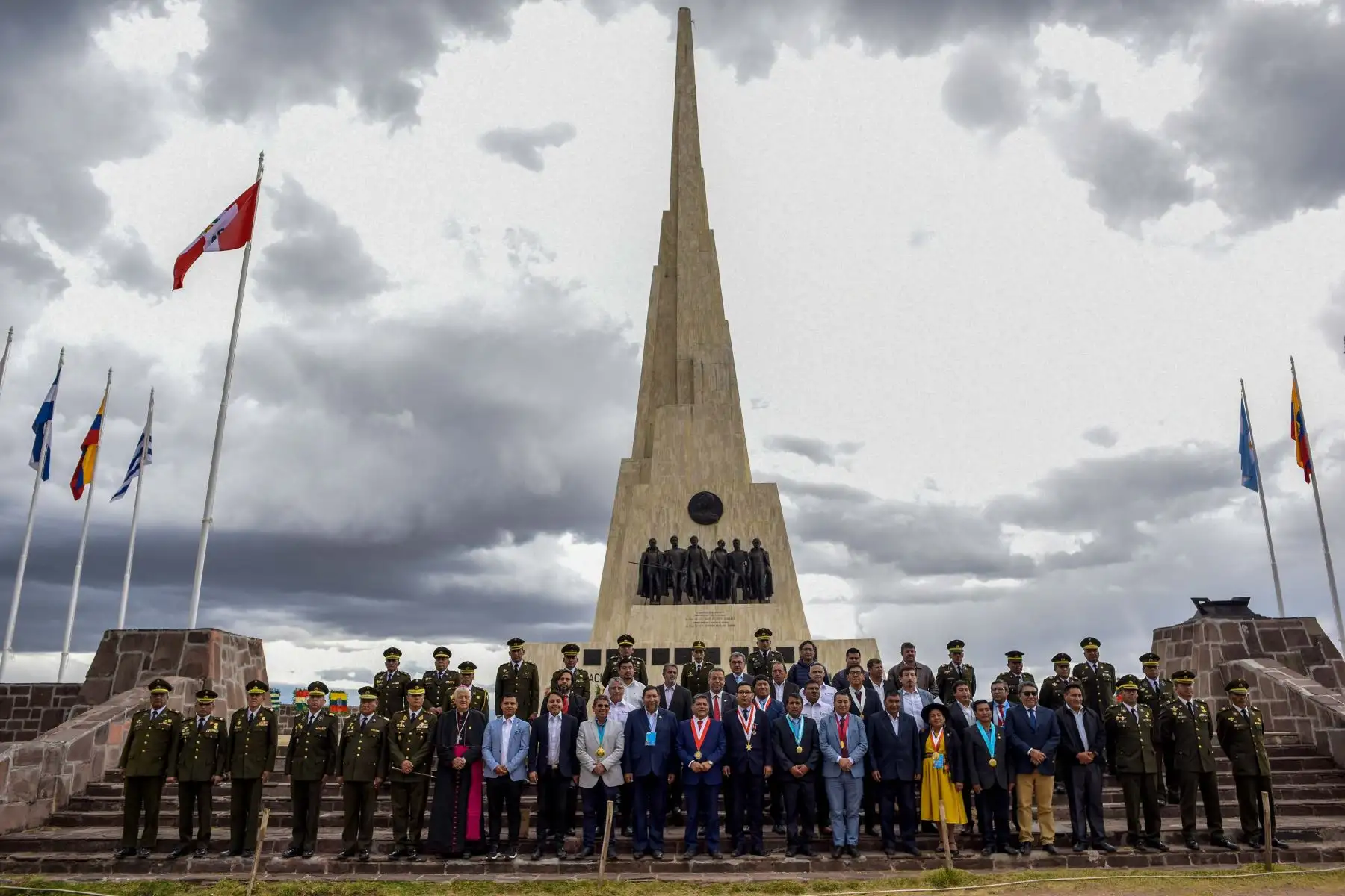 Conmemoración de los 198.° aniversario de la batalla de Ayacucho, gesta en la que el Ejército Unido Libertador del Perú puso fin de manera victoriosa a las campañas terrestres de la guerra de independencia. Foto: Bicentenario