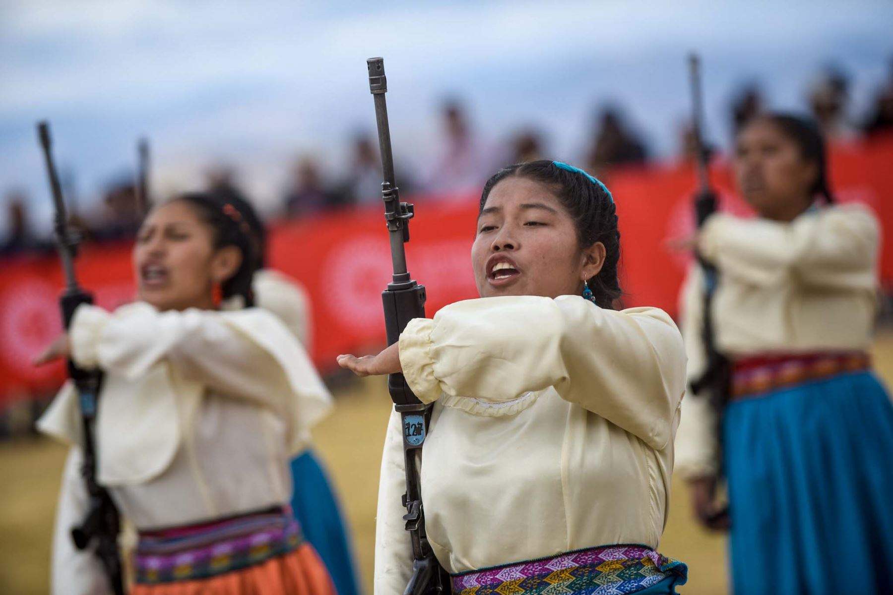 Conmemoración de los 198.° aniversario de la batalla de Ayacucho, gesta en la que el Ejército Unido Libertador del Perú puso fin de manera victoriosa a las campañas terrestres de la guerra de independencia. Foto: Bicentenario