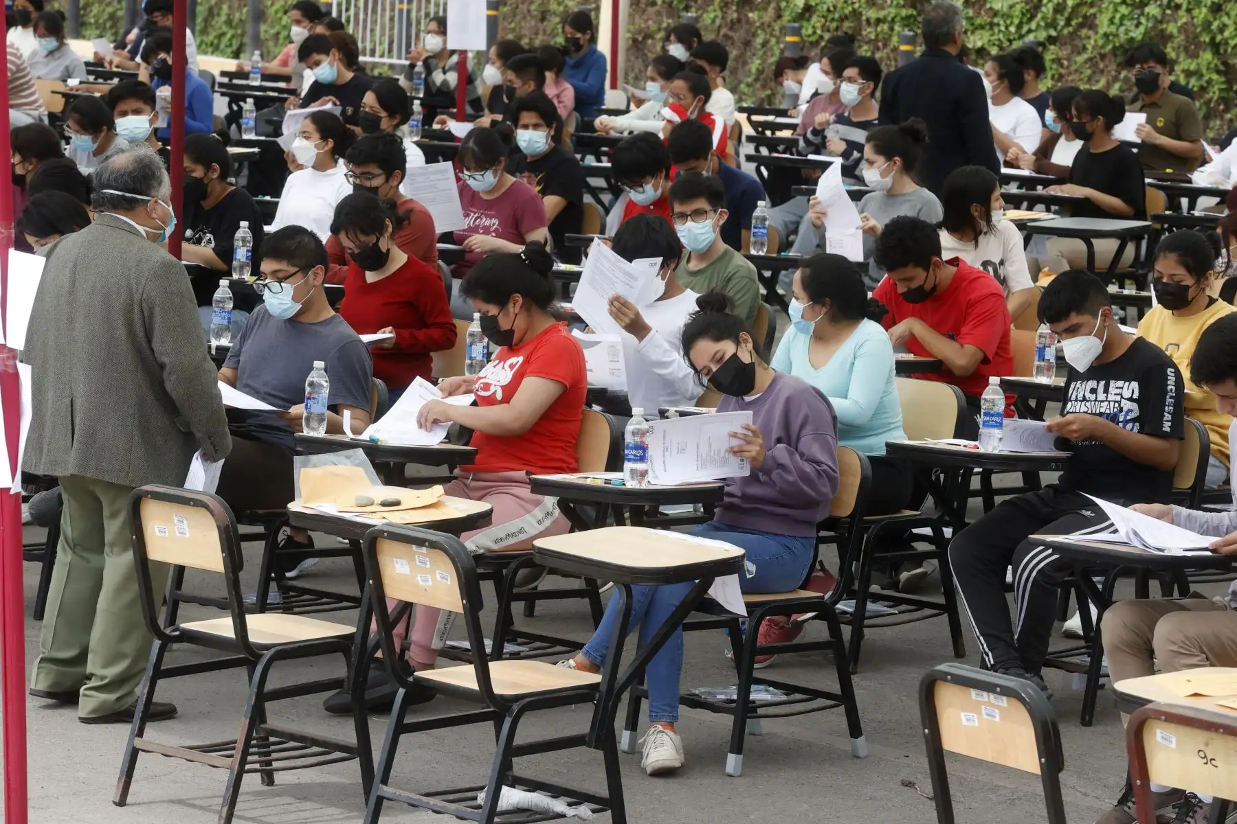Examen de admisión en Universidad Mayor de San Marcos Foto: ANDINA/Vidal Tarqui