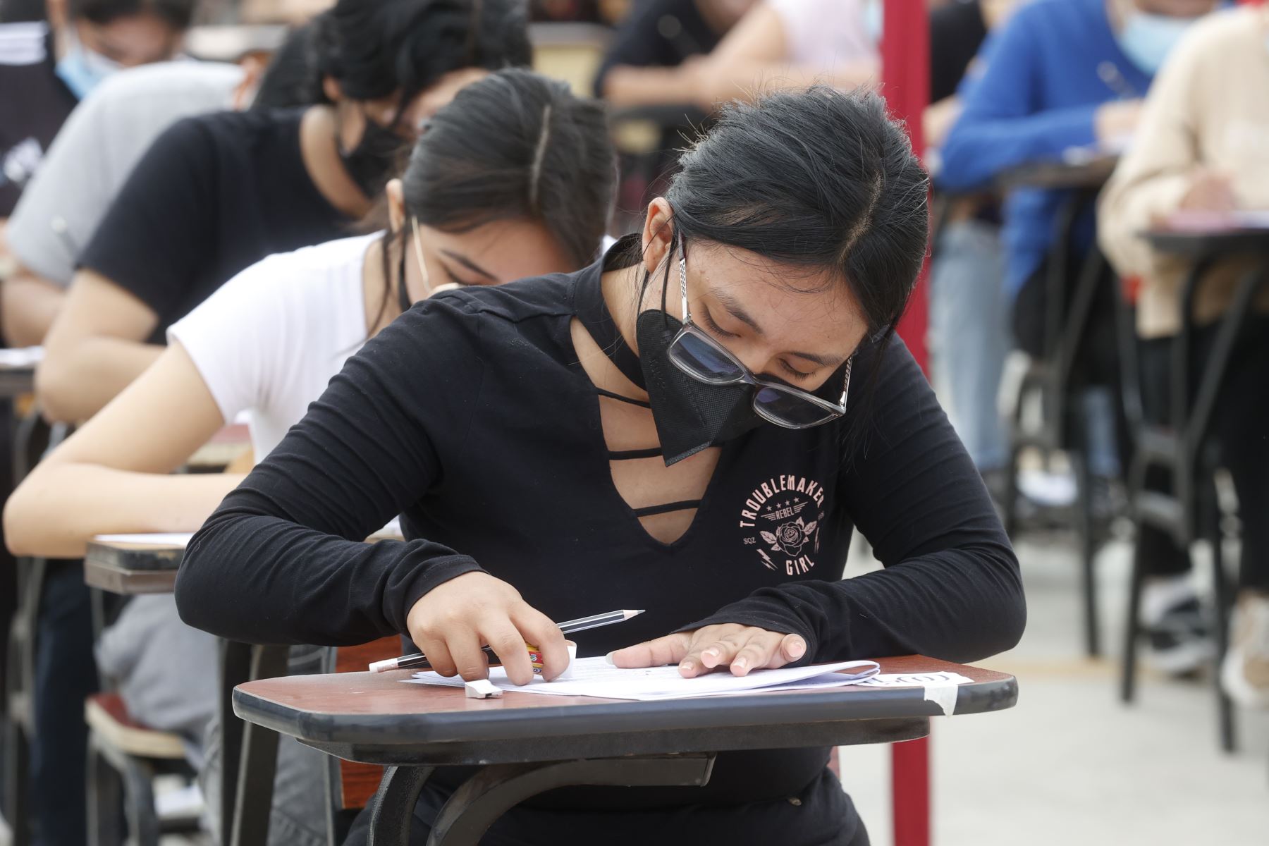 Examen de admisión en Universidad Mayor de San Marcos Foto: ANDINA/Vidal Tarqui