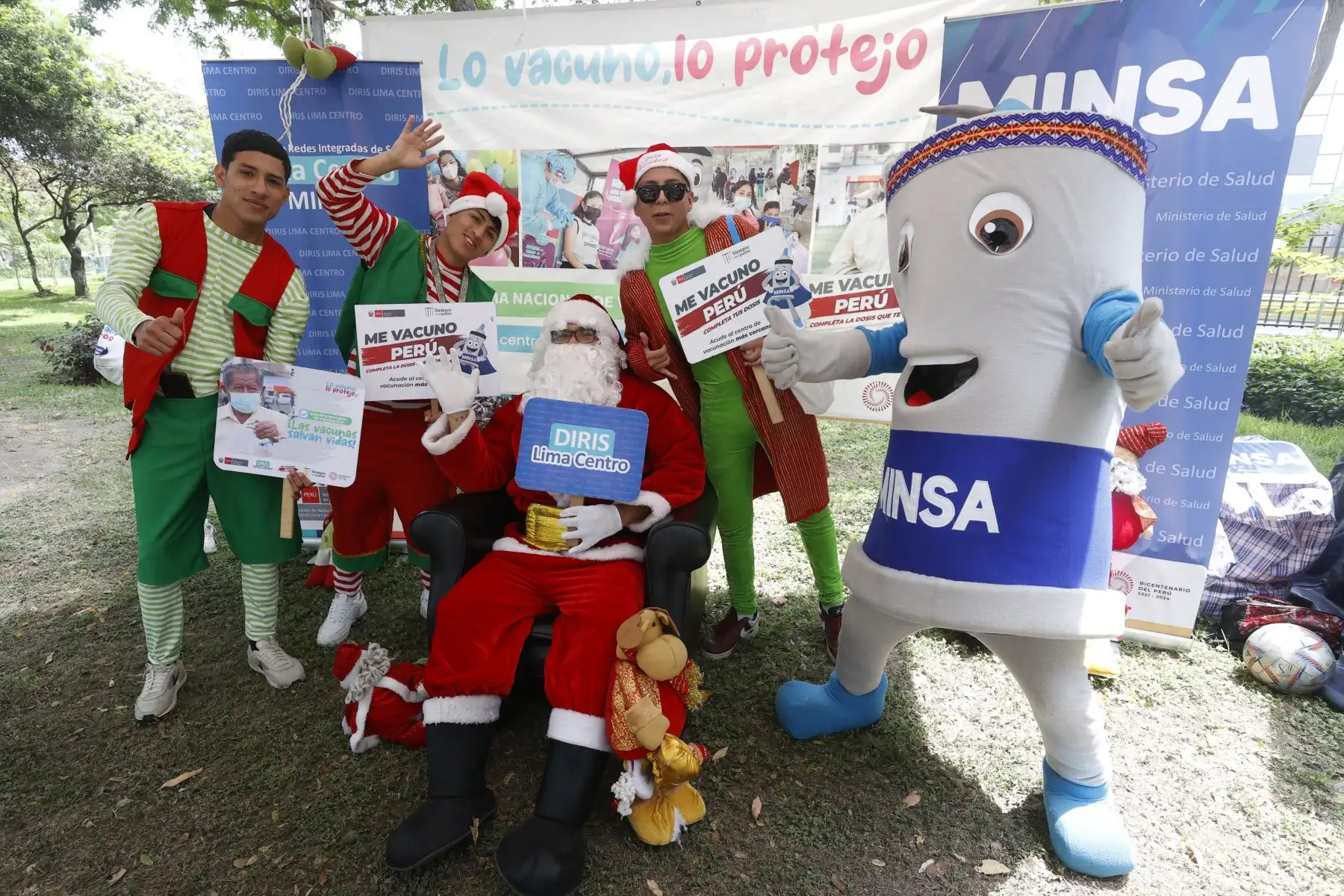 Misterio de Salud realiza  lanzamiento del “Vacuna Noel Navideño" en el Campo de Marte de Jesús María. Foto: ANDINA/Vidal Tarqui