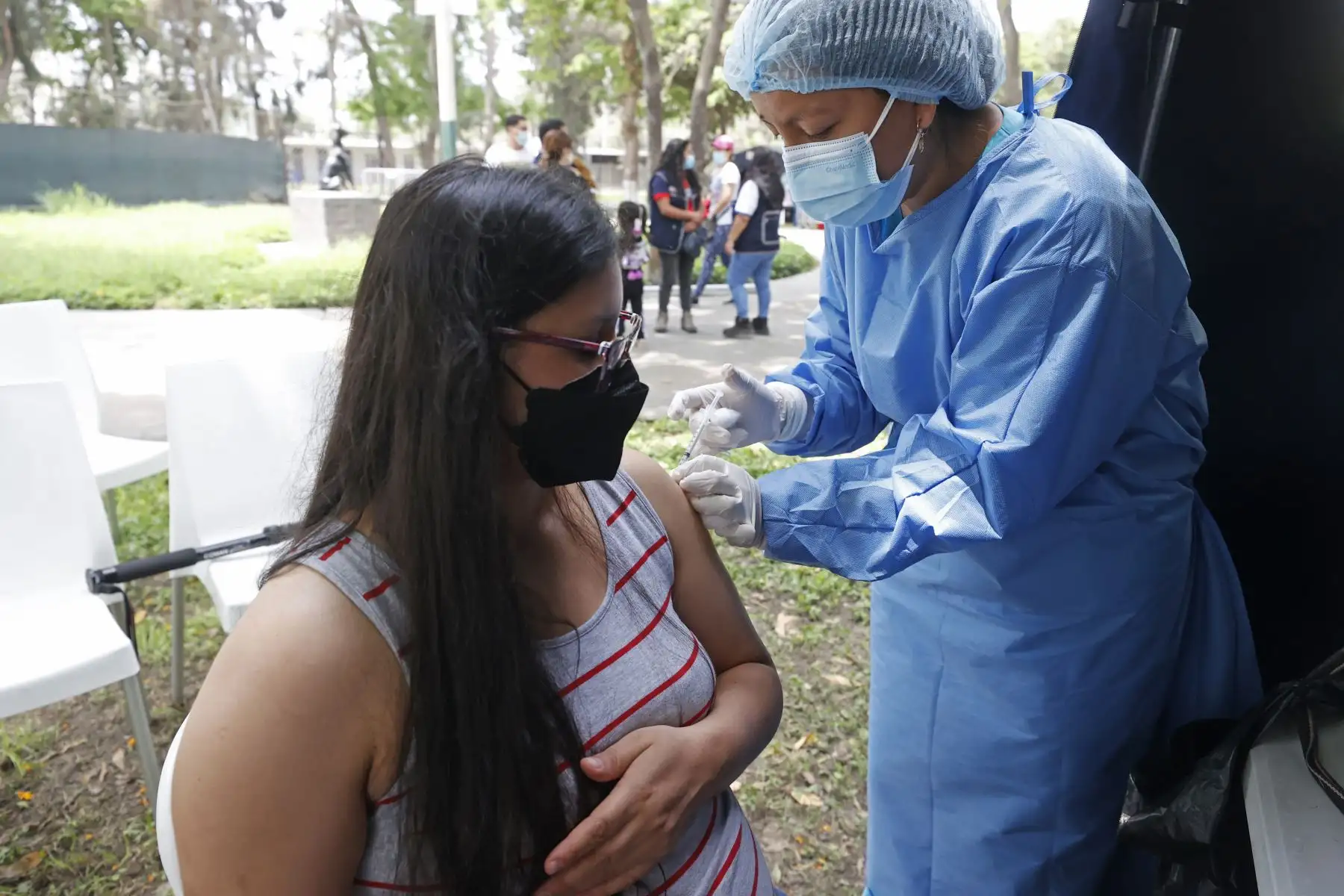 Misterio de Salud realiza  lanzamiento del “Vacuna Noel Navideño" en el Campo de Marte de Jesús María. Foto: ANDINA/Vidal Tarqui