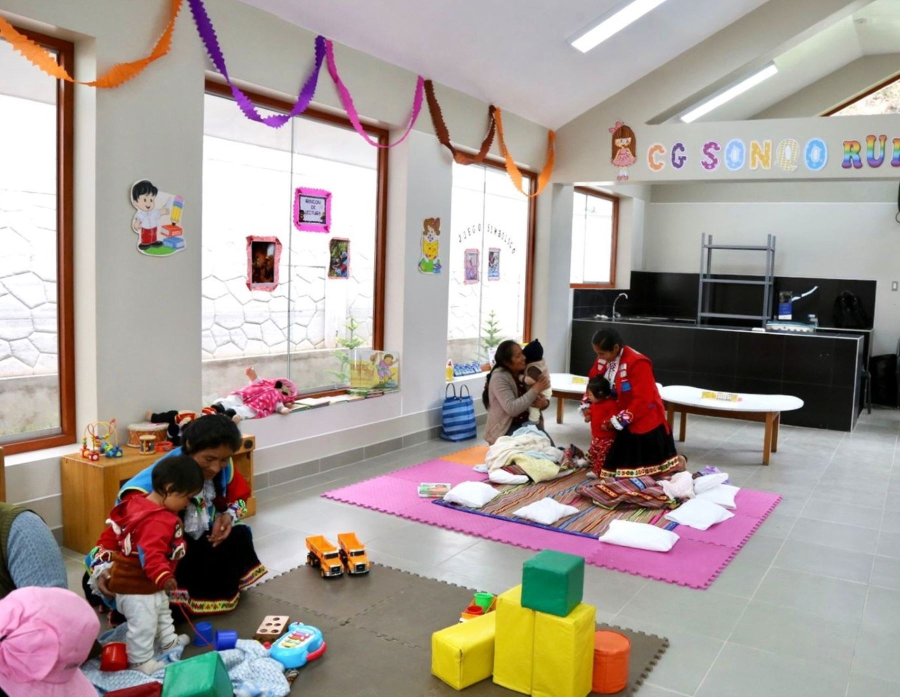Dos nuevos centros de atención integral que benefician a más de un centenar de niños menores de 36 meses de edad inauguró el programa Cuna Más en los distritos Colquepata y Paucartambo, región Cusco. Foto: ANDINA/Difusión
