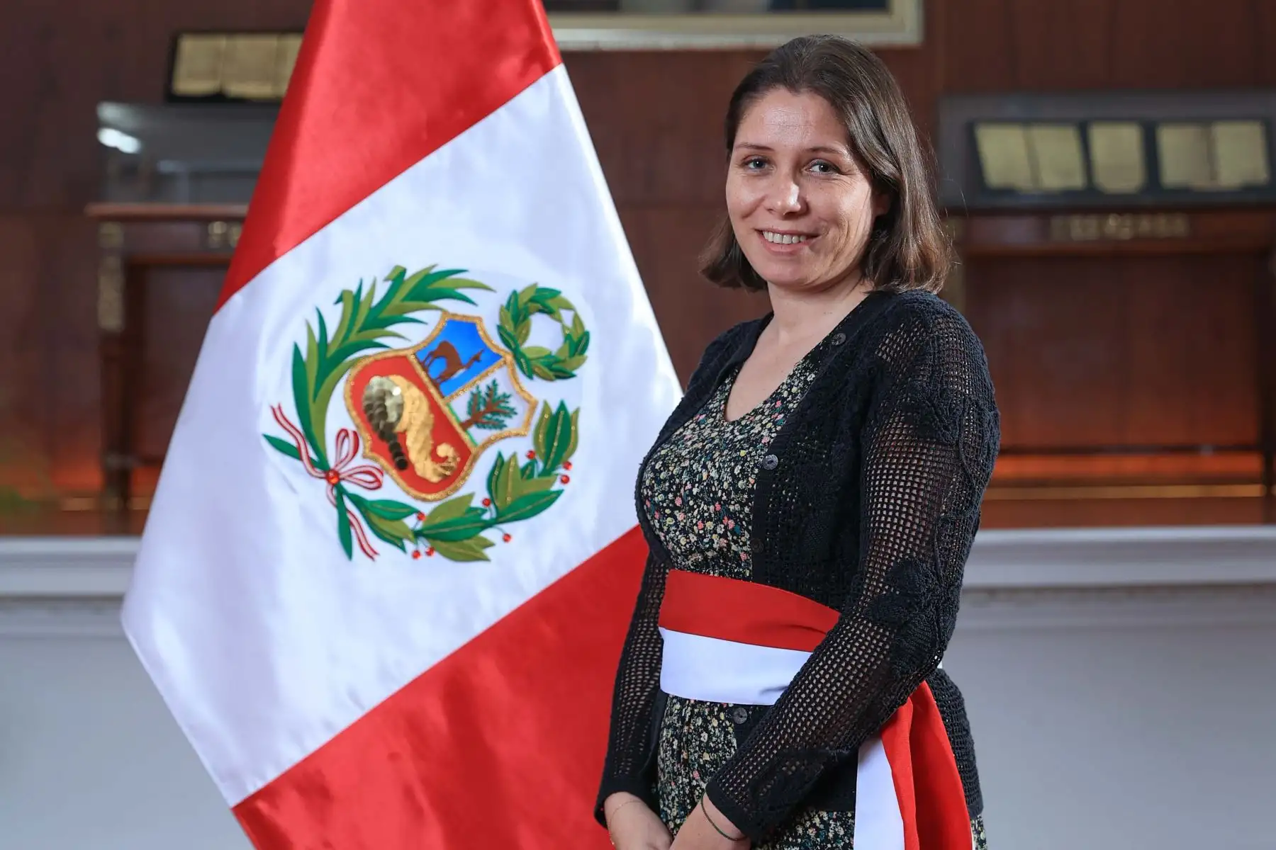 Sandra Belaunde Arnillas jura como ministra de la Producción. Foto: ANDINA/Presidencia Perú