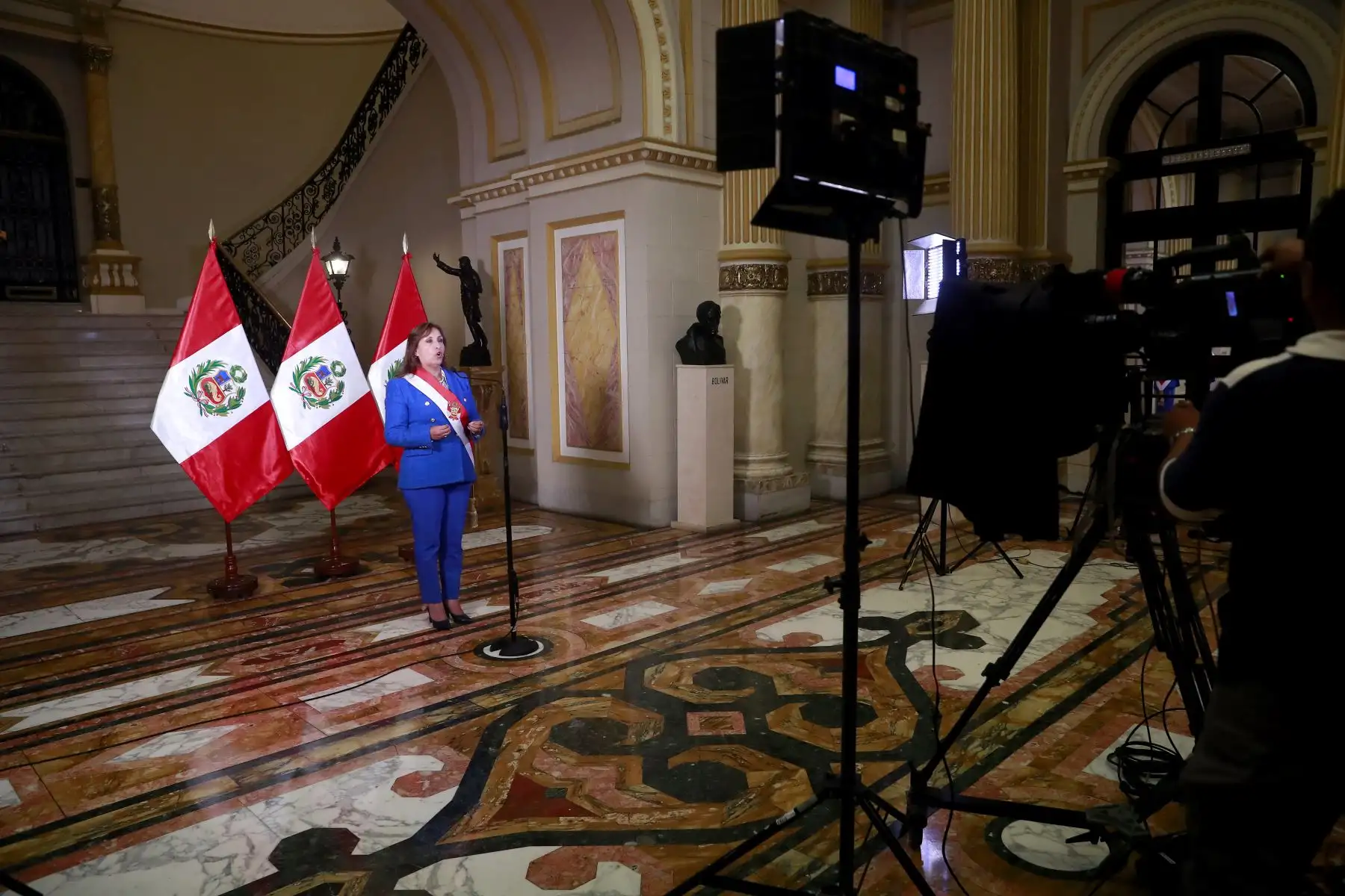 Presidenta de la República, Dina Boluarte, brindó Mensaje a la Nación. Foto: ANDINA/Presidencia Perú