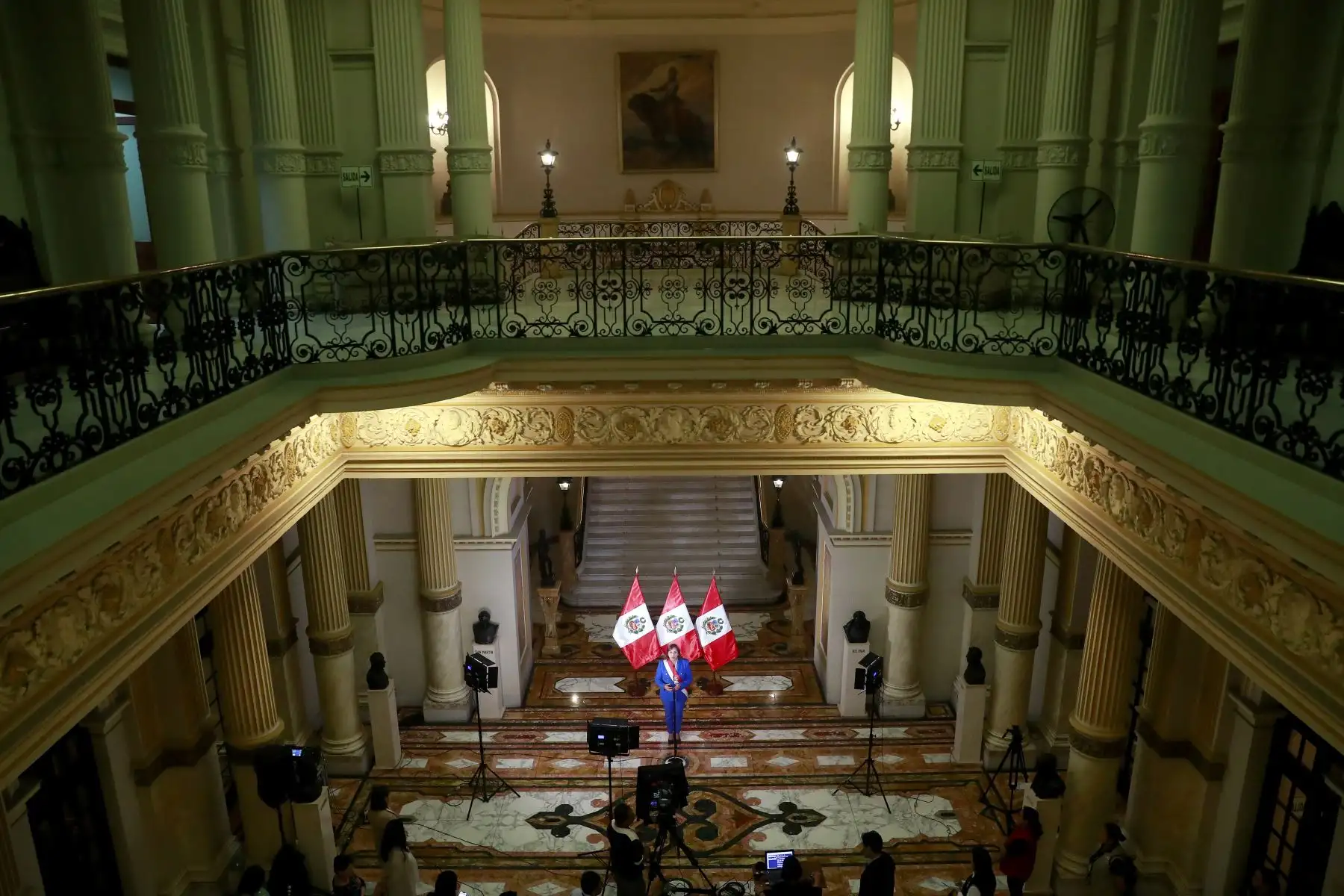Presidenta de la República, Dina Boluarte, brindó Mensaje a la Nación. Foto: ANDINA/Presidencia Perú