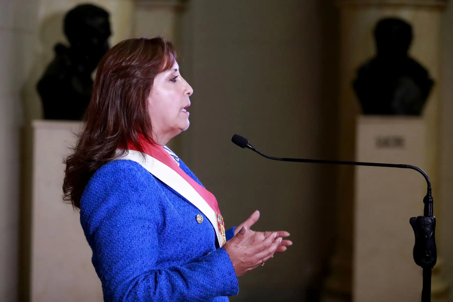 Presidenta de la República, Dina Boluarte, brindó Mensaje a la Nación. Foto: ANDINA/Presidencia Perú