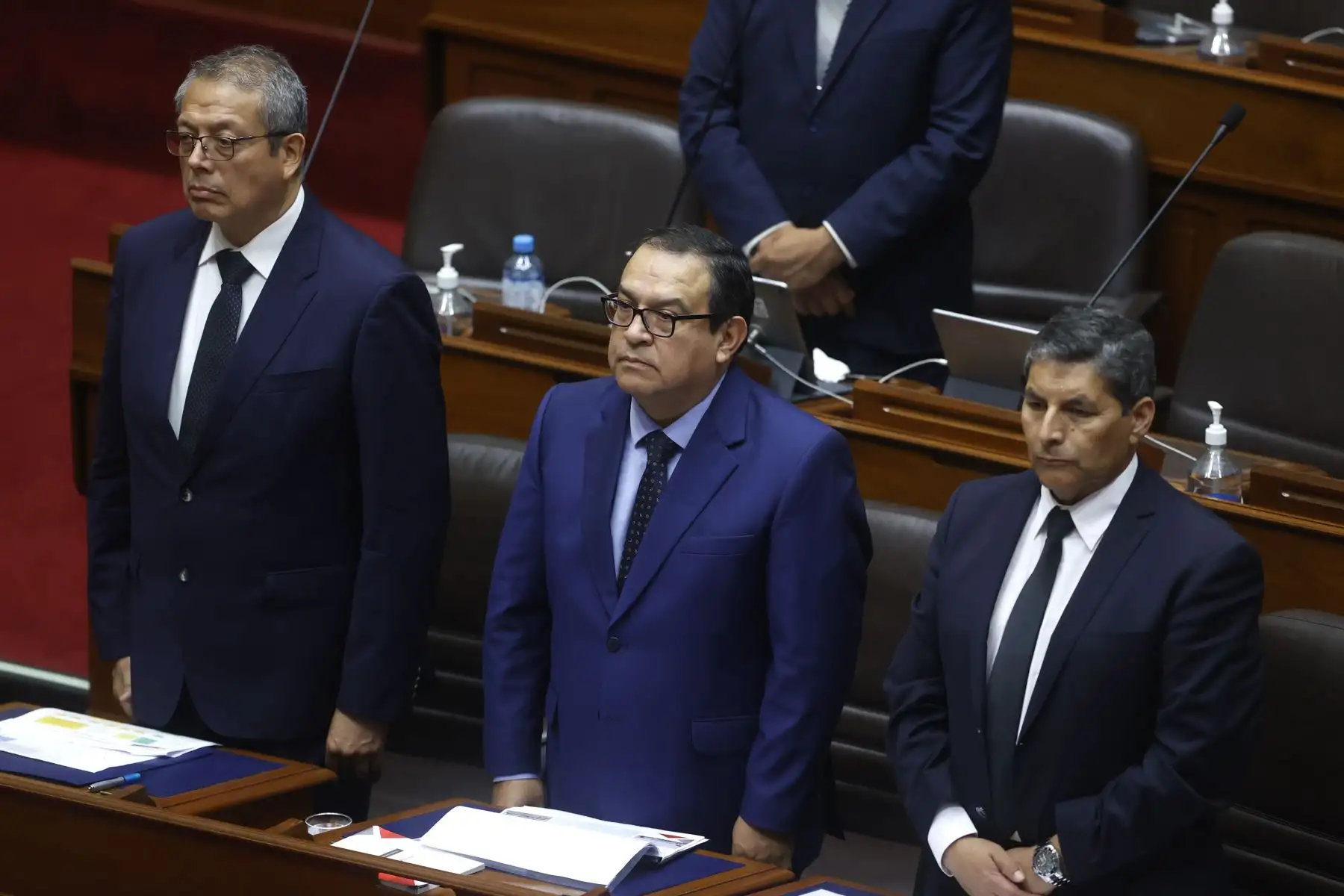Presentación del presidente del Consejo de Ministros Pedro Miguel Angulo, ante el pleno del Congreso de la República. 

Foto: ANDINA/Vidal Tarqui