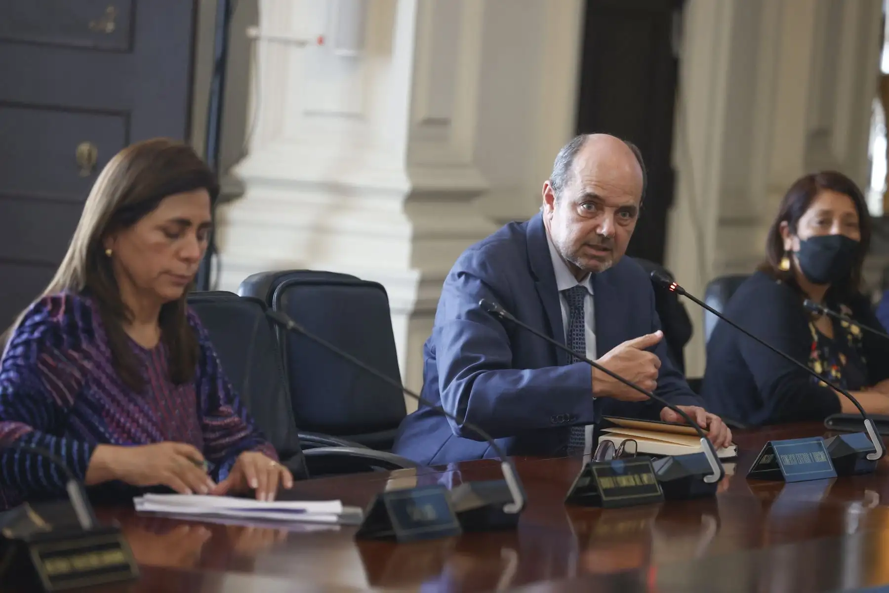La presidenta, Dina Boluarte, lideró la sesión del día de hoy del Consejo de Ministros que se lleva a cabo en Palacio de Gobierno. 
Foto: ANDINA/Presidencia Perú