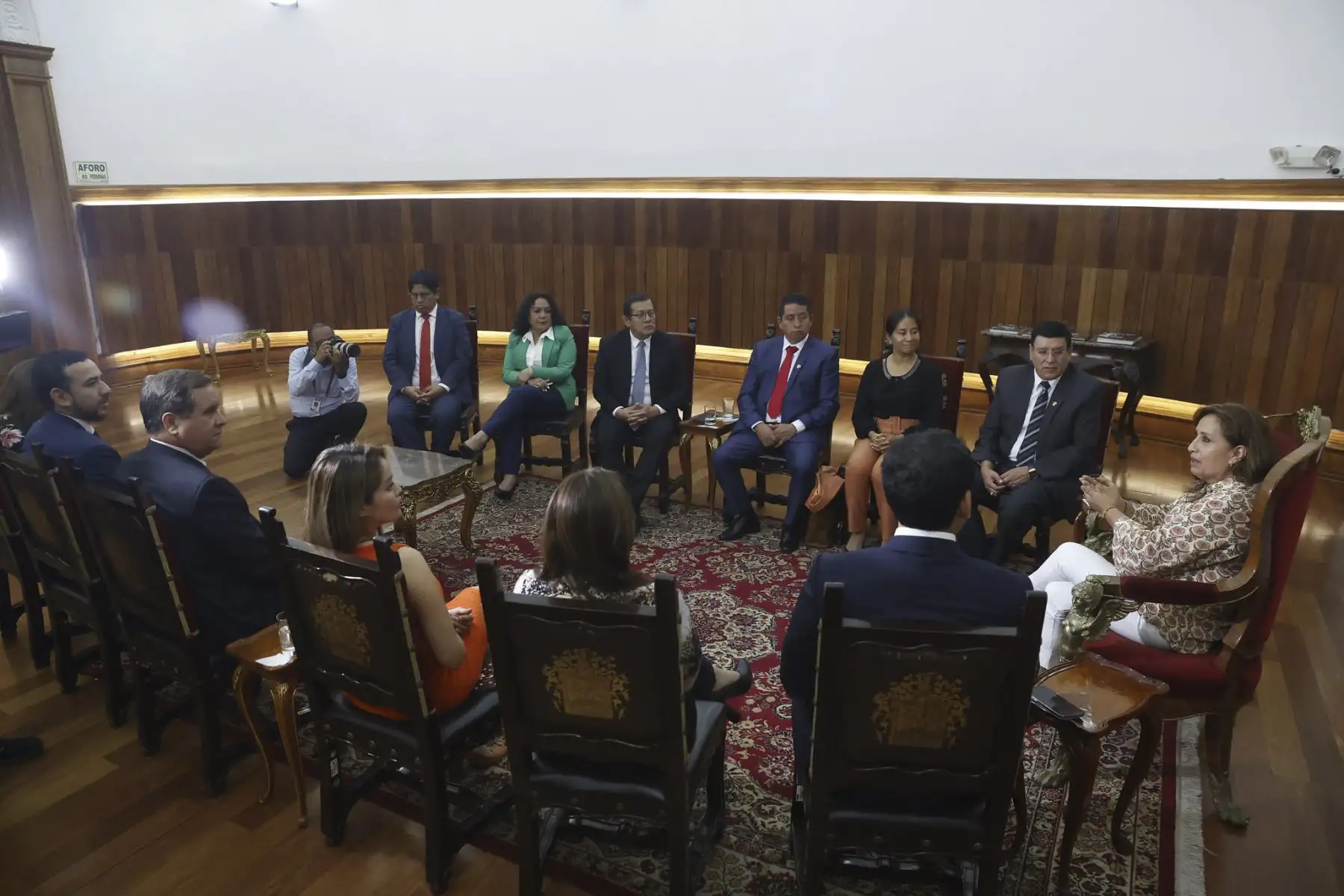 Presidenta de la República, Dina Boluarte, sostuvo reunión con representantes de la Alianza Para el Progreso

Foto: ANDINA/Prensa Presidencia