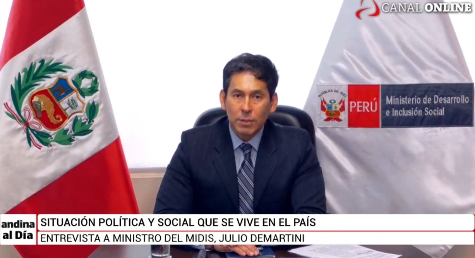 Ministro de Desarrollo e Inclusión Social, Julio Demartini en 