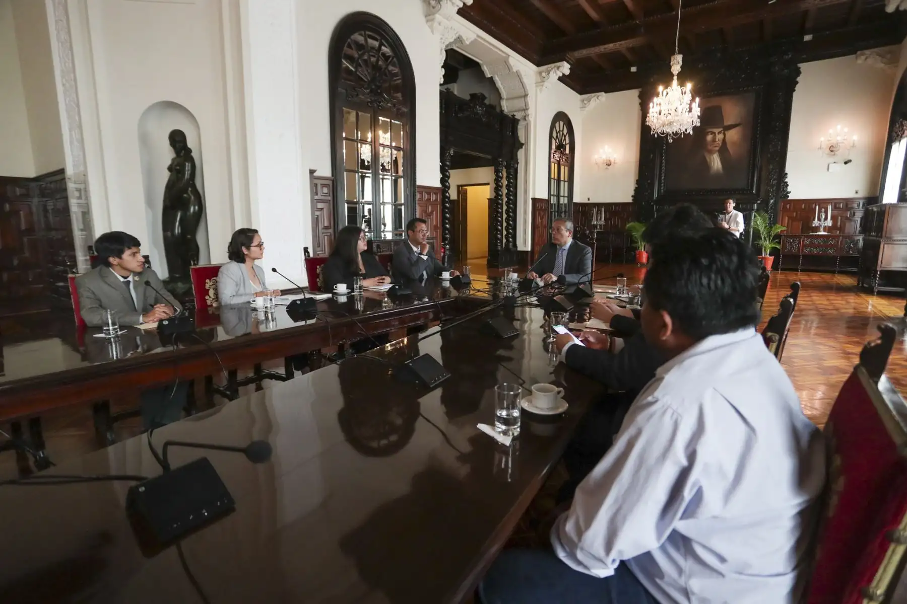 Premier Pedro Angulo lidera I Encuentro de Jóvenes para el DIálogo.

Foto: ANDINA/PCM