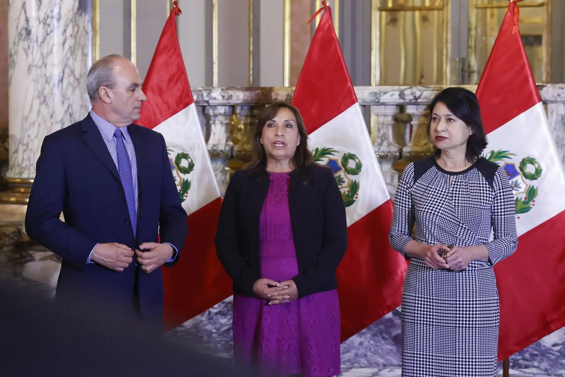 Presidenta Dina Boluarte se reunió con los embajadores de la Unión Europea y del Reino Unido en el Perú

Foto:ANDINA/Presidencia