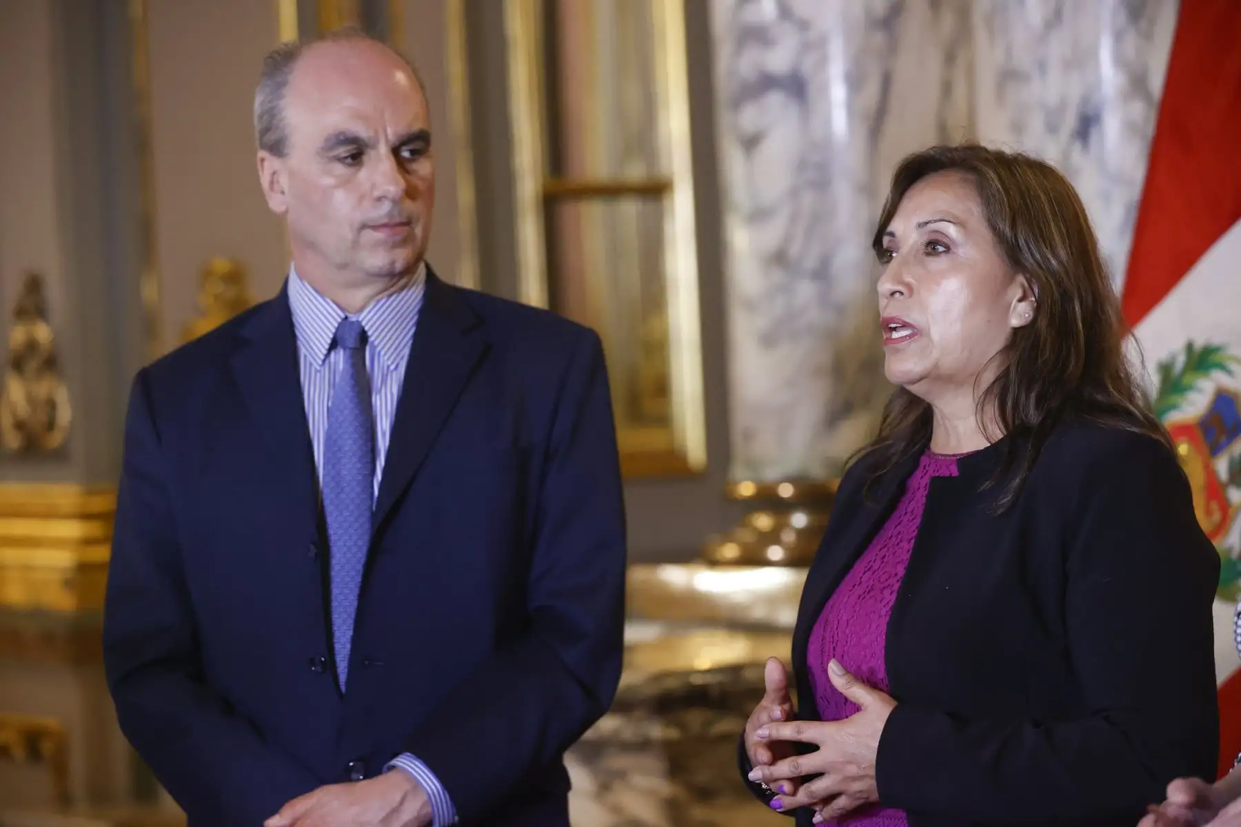Presidenta Dina Boluarte se reunió con los embajadores de la Unión Europea y del Reino Unido en el Perú

Foto:ANDINA/Presidencia
