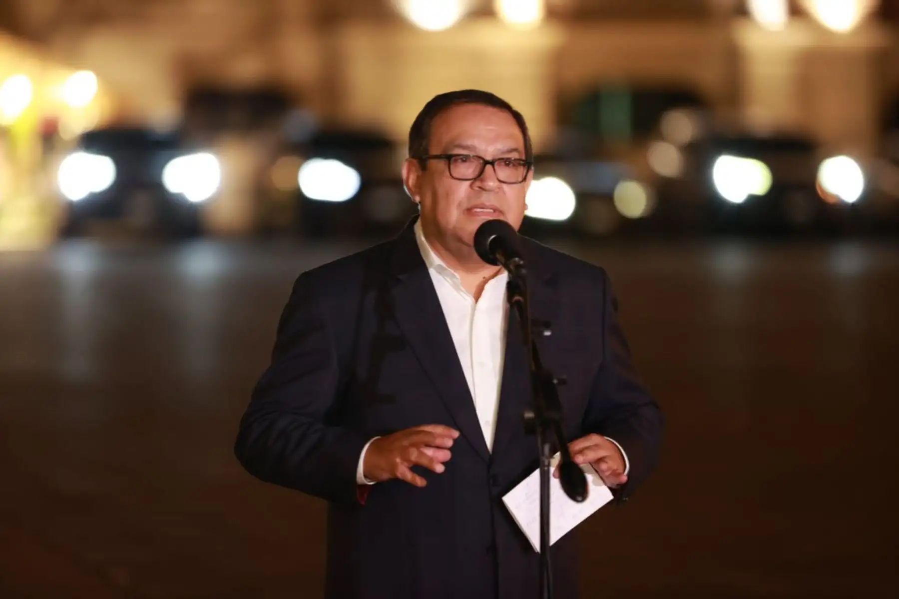 Former Prime Minister of Peru, Alberto Otárola. Captura TV