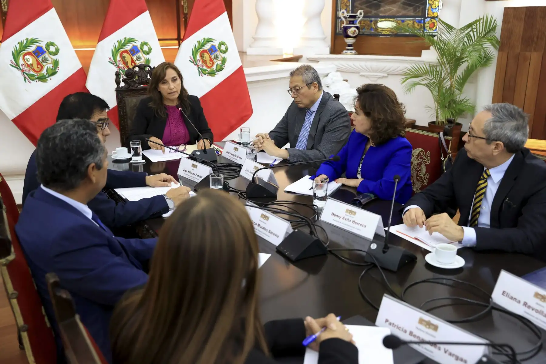 Presidenta Dina Boluarte sostuvo reunión de trabajo con el Consejo de Estado

Foto:ANDINA/Presidencia