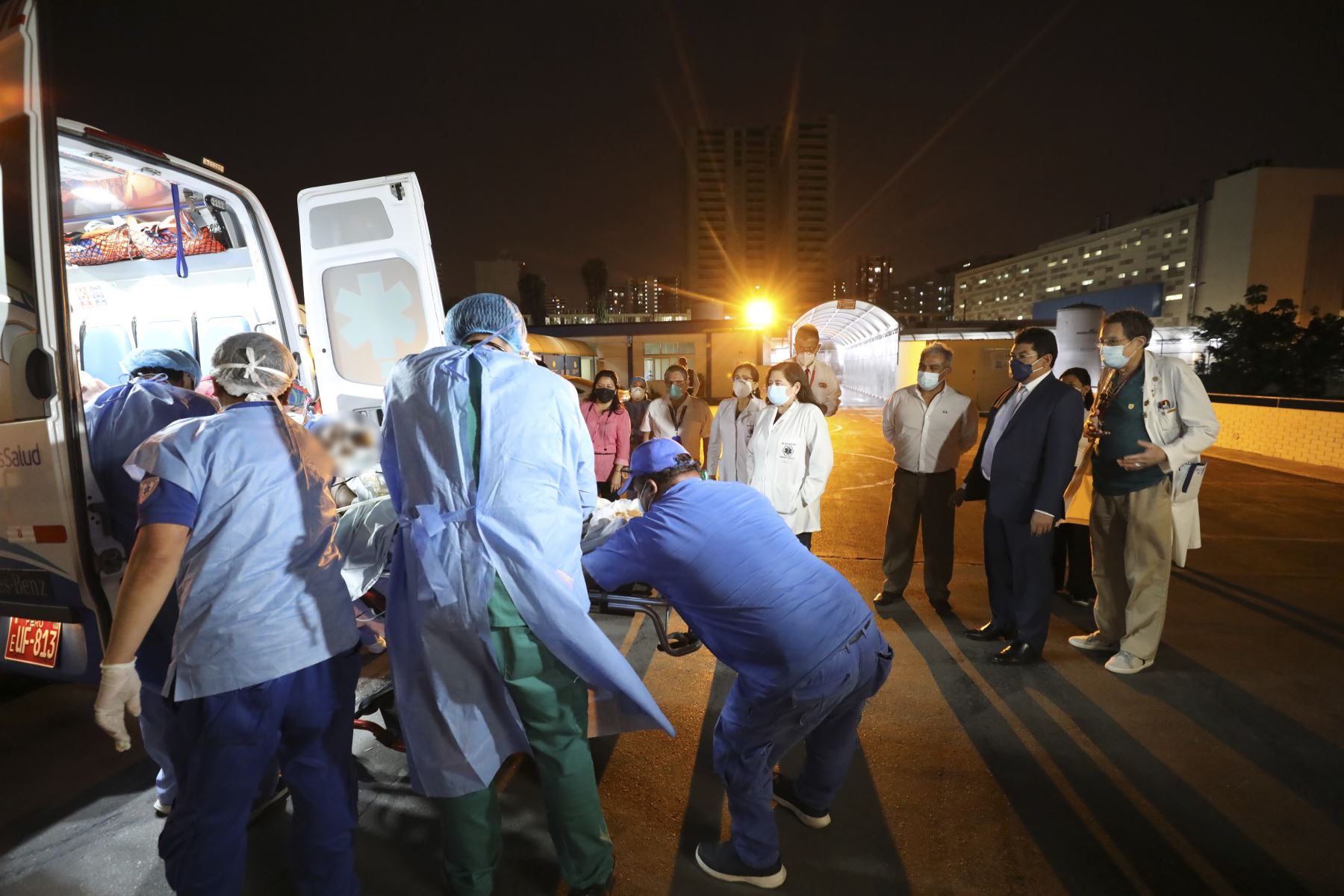 Joven herida fue evacuada de Ayacucho a Lima, donde recibe atención médica en el hospital Rebagliati. Foto: ANDINA/Difusión