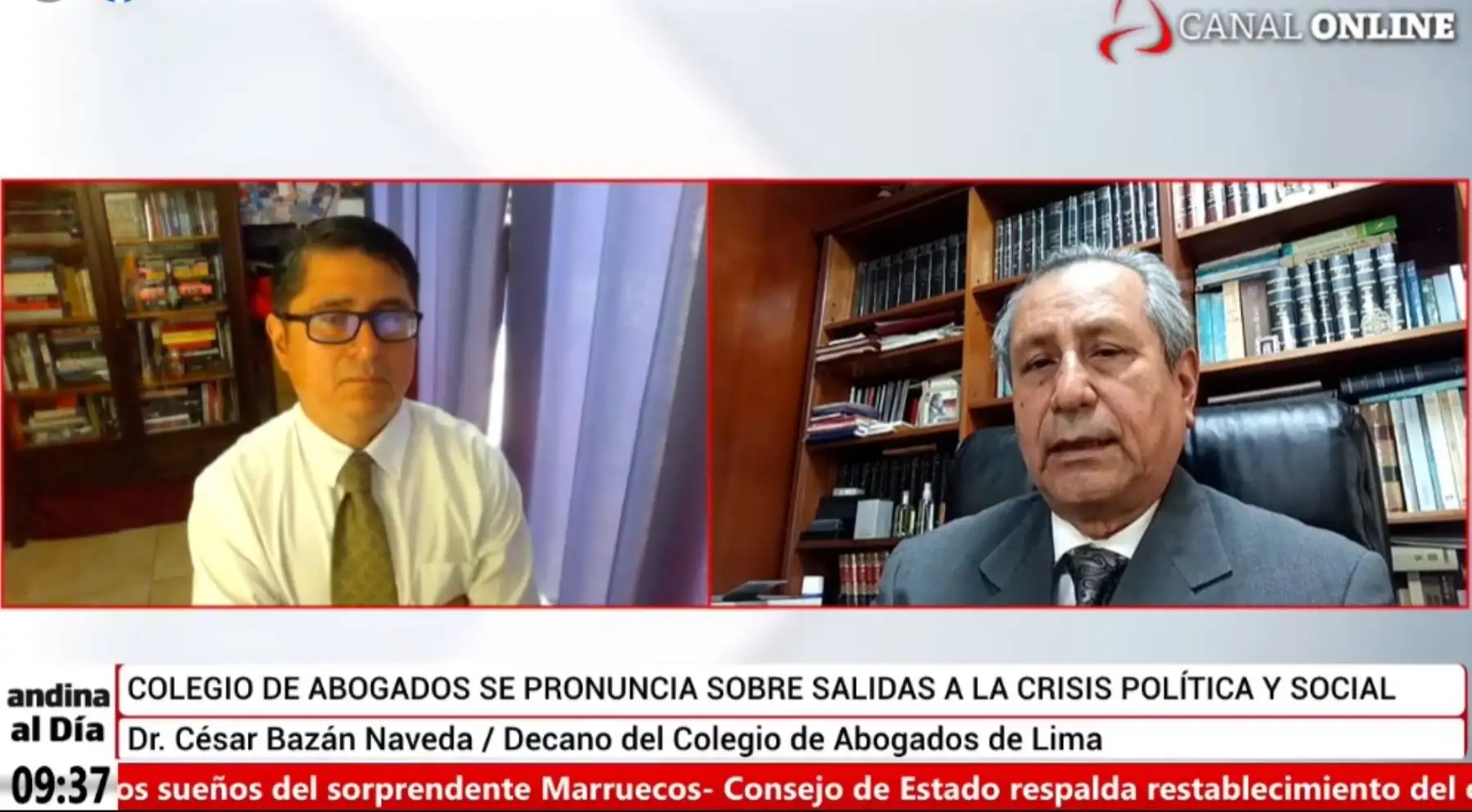 César Bazán, decano del CAL, en 