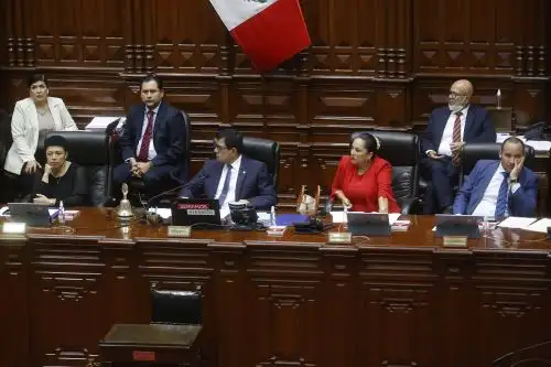 José Williams encabezó la primera parte de la sesión plenaria de hoy. ANDINA/Vidal Tarqui
