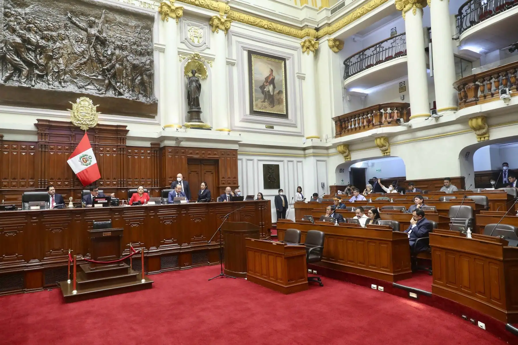 El Congreso de la República amplió hasta el 28 de febrero la actual legislatura ordinaria, a fin de buscar y lograr un consenso unánime sobre las reformas vinculadas al adelanto de elecciones. Foto: Congreso