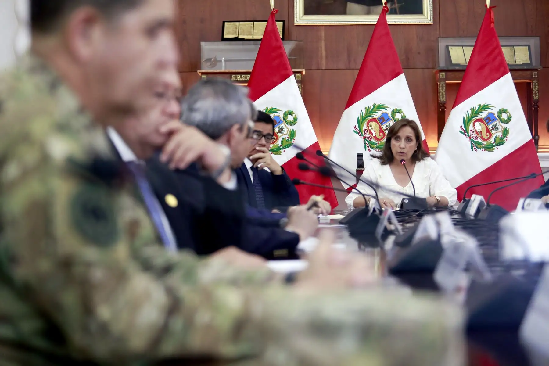 Presidenta de la República, Dina Boluarte, lidera Consejo de Estado.
Foto:ANDINA/Presidencia