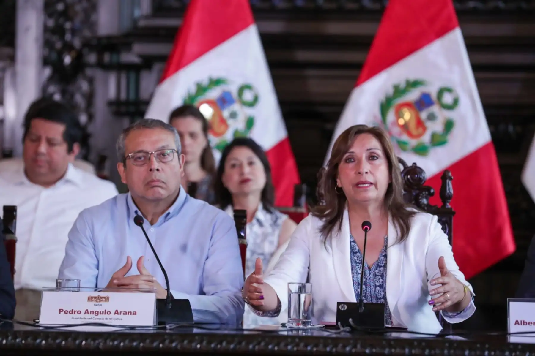 Presidenta Dina Boluarte informa sobre acciones tomadas por el Gobierno. Foto: ANDINA/Prensa Presidencia