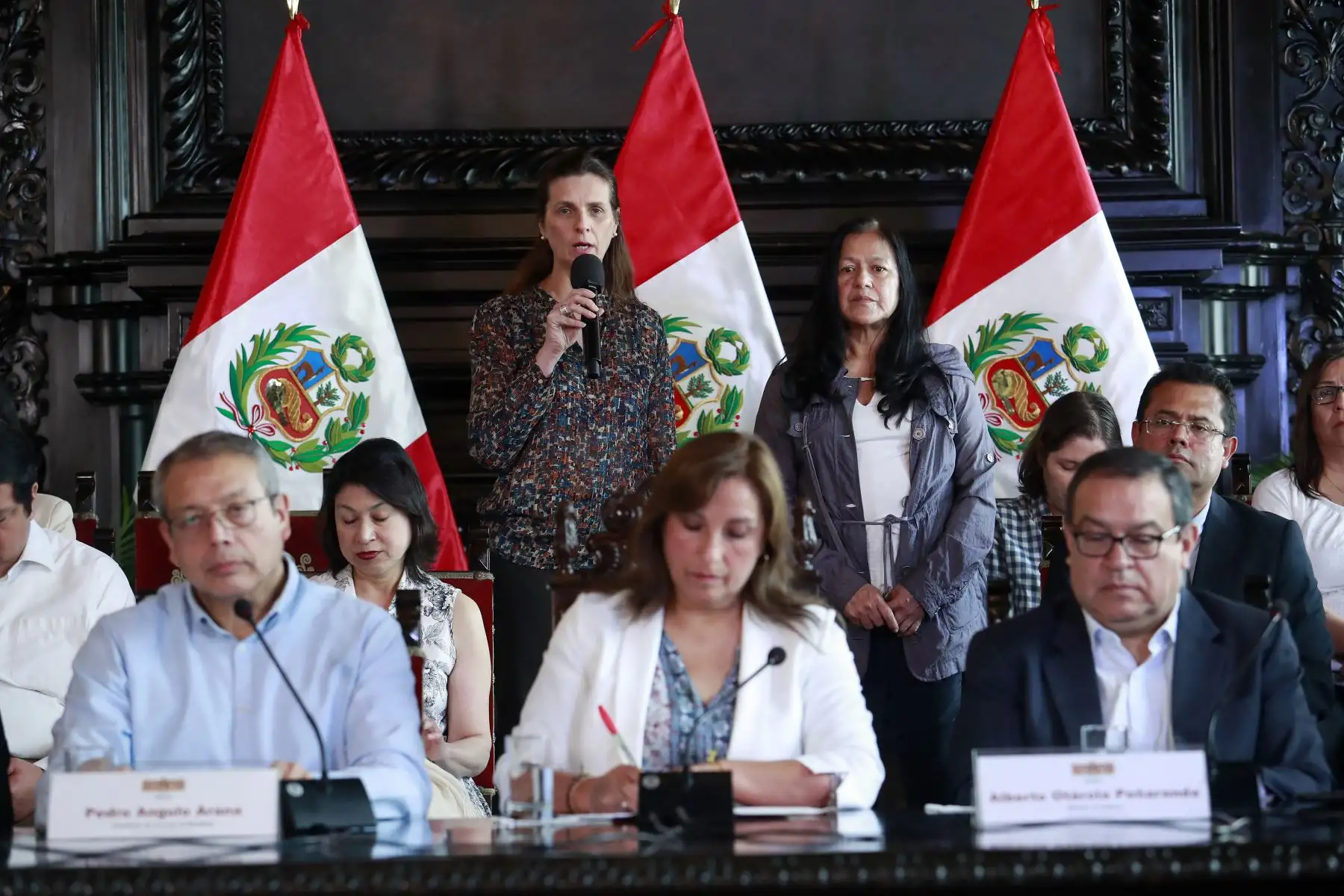 Presidenta Dina Boluarte informa sobre acciones tomadas por el Gobierno. Foto: ANDINA/Prensa Presidencia. Foto: ANDINA/Prensa Presidencia