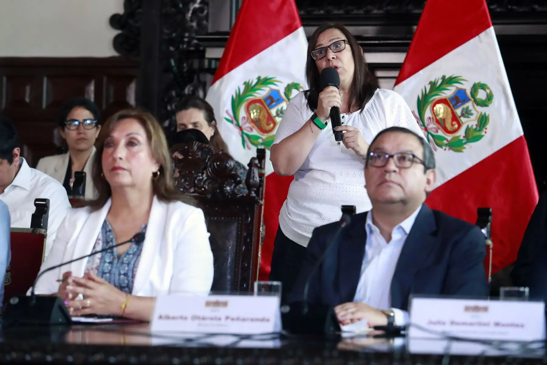 Presidenta Dina Boluarte informa sobre acciones tomadas por el Gobierno. Foto: ANDINA/Prensa Presidencia. Foto: ANDINA/Prensa Presidencia