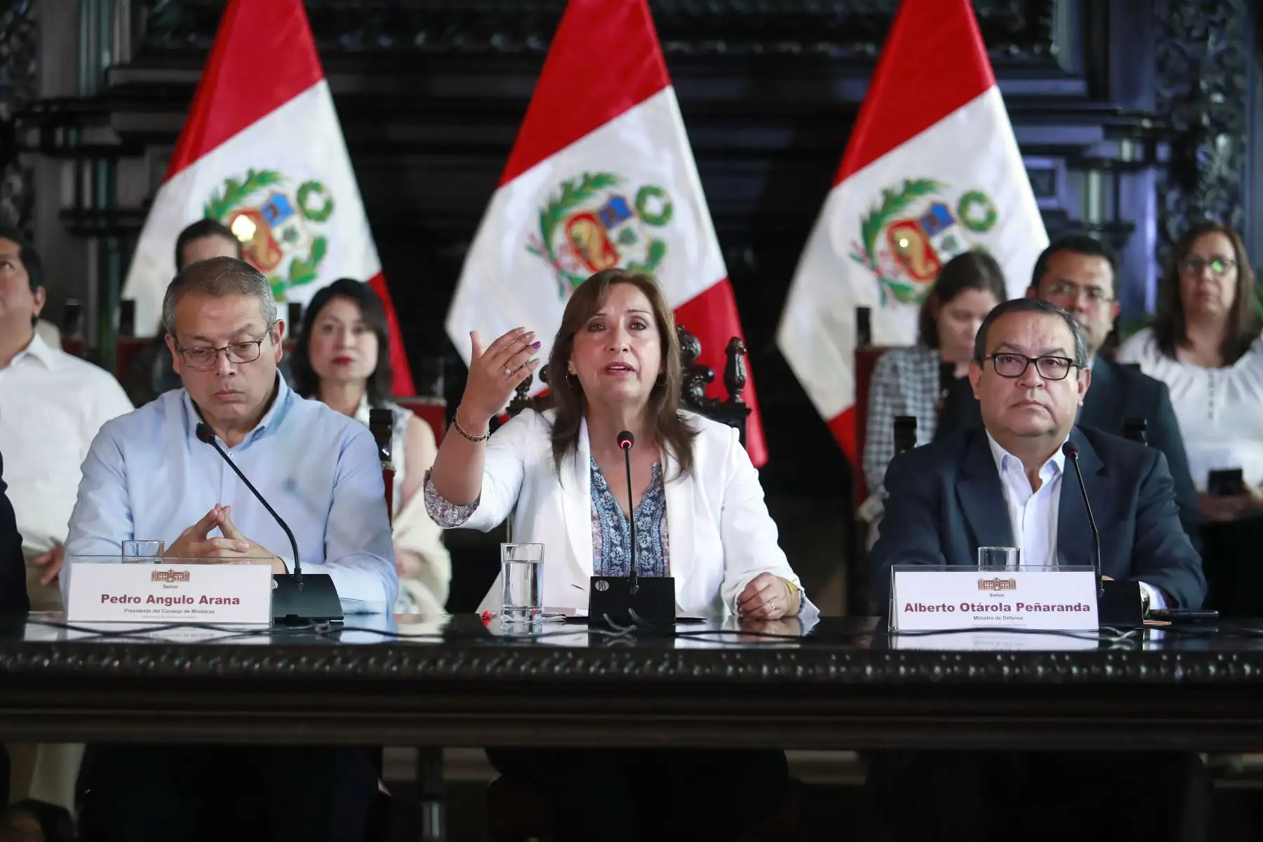 Presidenta Dina Boluarte informa sobre acciones tomadas por el Gobierno. Foto: ANDINA/Prensa Presidencia. Foto: ANDINA/Prensa Presidencia