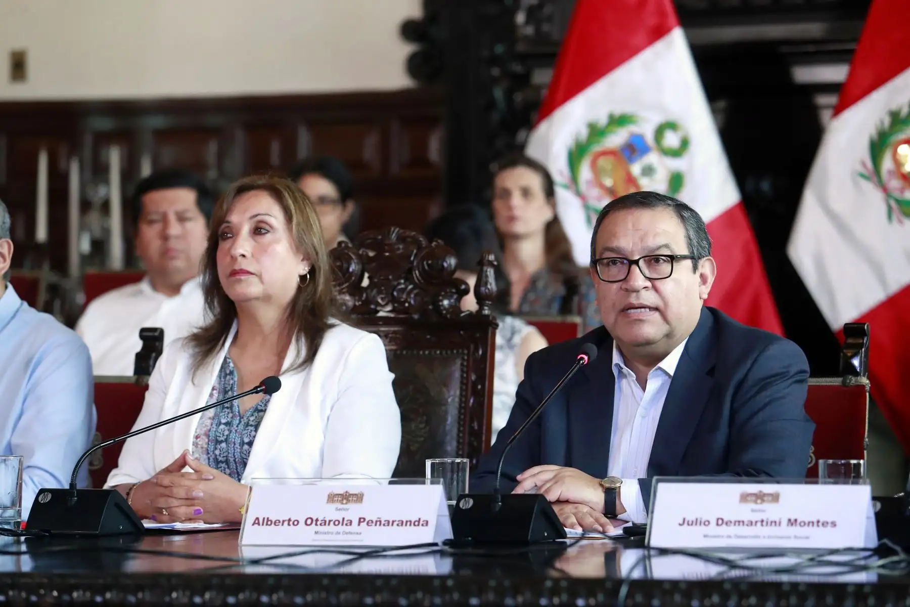 Presidenta Dina Boluarte informa sobre acciones tomadas por el Gobierno. Foto: ANDINA/Prensa Presidencia. Foto: ANDINA/Prensa Presidencia