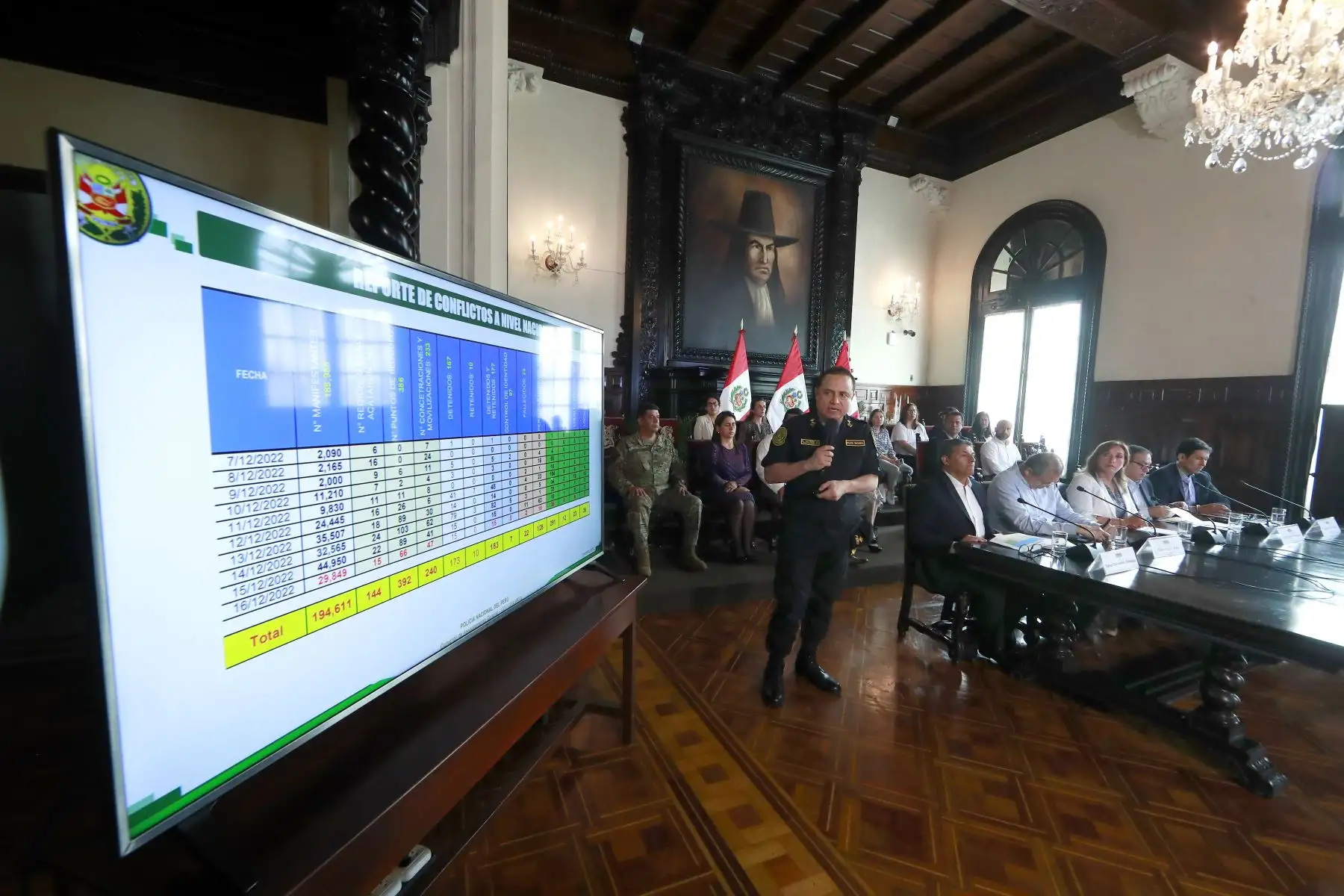 Presidenta Dina Boluarte informa sobre acciones tomadas por el Gobierno. Foto: ANDINA/Prensa Presidencia. Foto: ANDINA/Prensa Presidencia