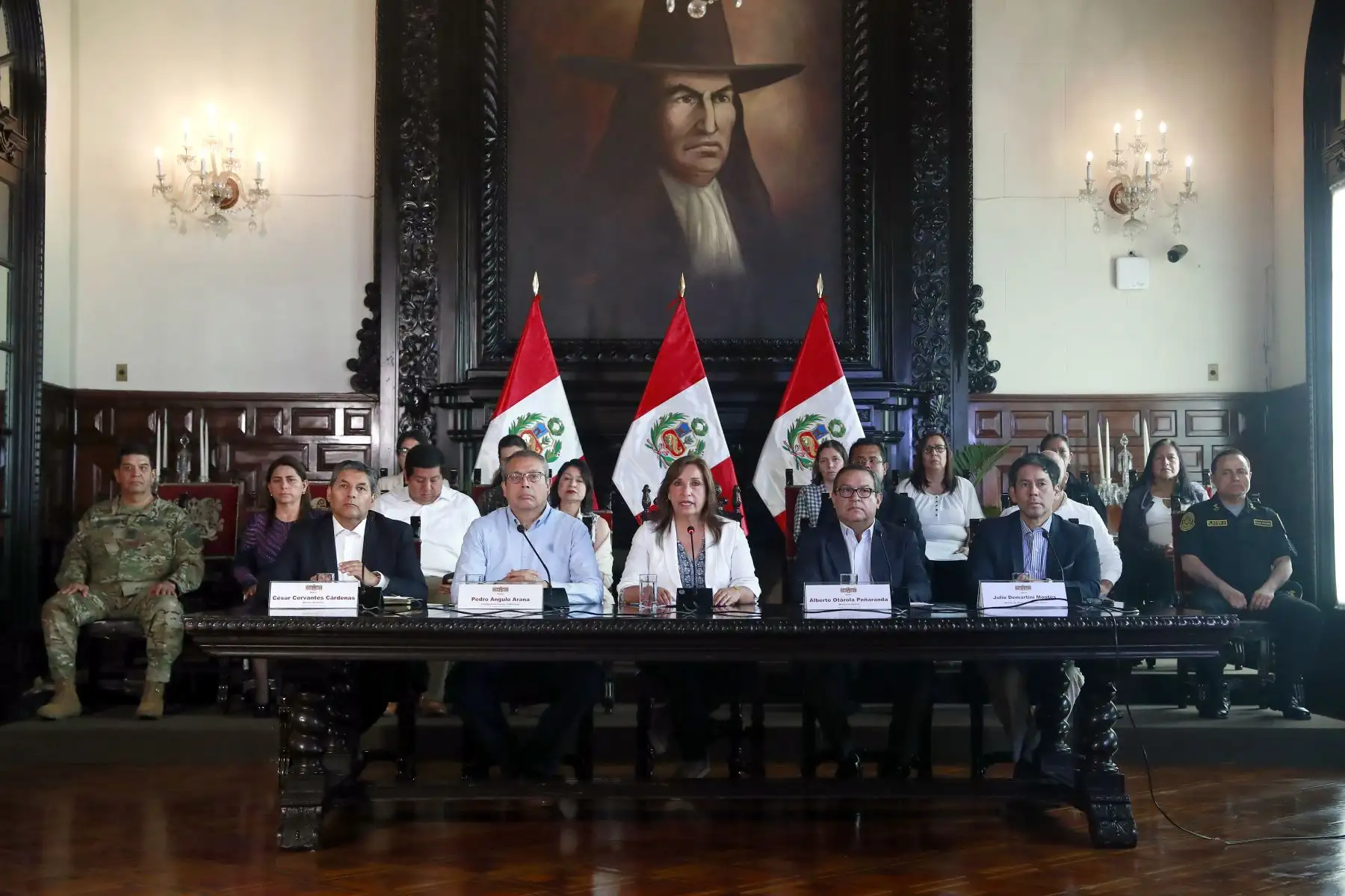 Presidenta Dina Boluarte informa sobre acciones tomadas por el Gobierno. Foto: ANDINA/Prensa Presidencia. Foto: ANDINA/Prensa Presidencia