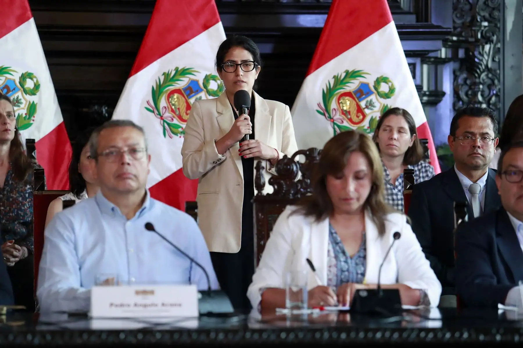 Presidenta Dina Boluarte informa sobre acciones tomadas por el Gobierno. Foto: ANDINA/Prensa Presidencia. Foto: ANDINA/Prensa Presidencia