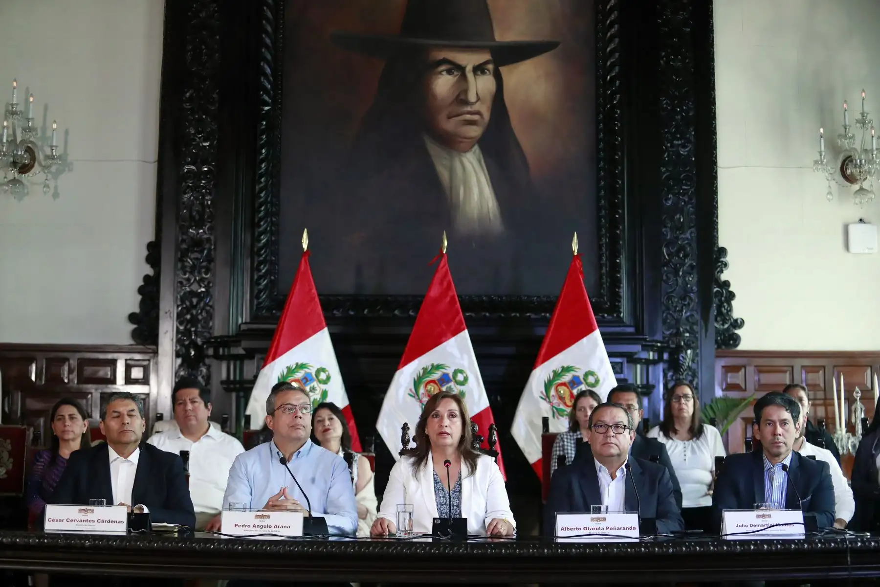 Presidenta Dina Boluarte informa sobre acciones tomadas por el Gobierno. Foto: ANDINA/Prensa Presidencia. Foto: ANDINA/Prensa Presidencia