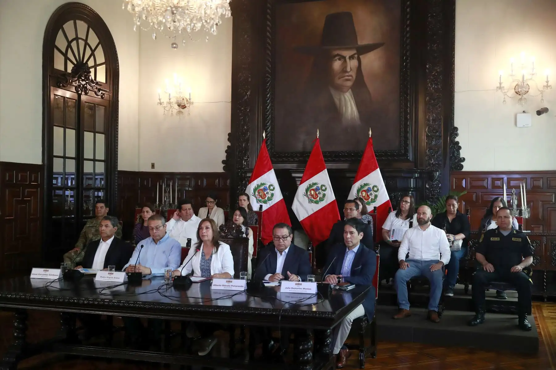 Presidenta Dina Boluarte informa sobre acciones tomadas por el Gobierno. Foto: ANDINA/Prensa Presidencia. Foto: ANDINA/Prensa Presidencia