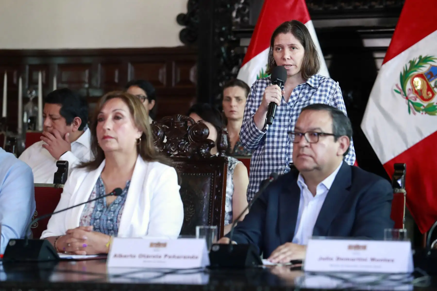 Presidenta de la República, Dina Boluarte, sostuvo reunión de trabajo con alcaldes y gobernadores electos. Foto: ANDINA/Presidencia Perú