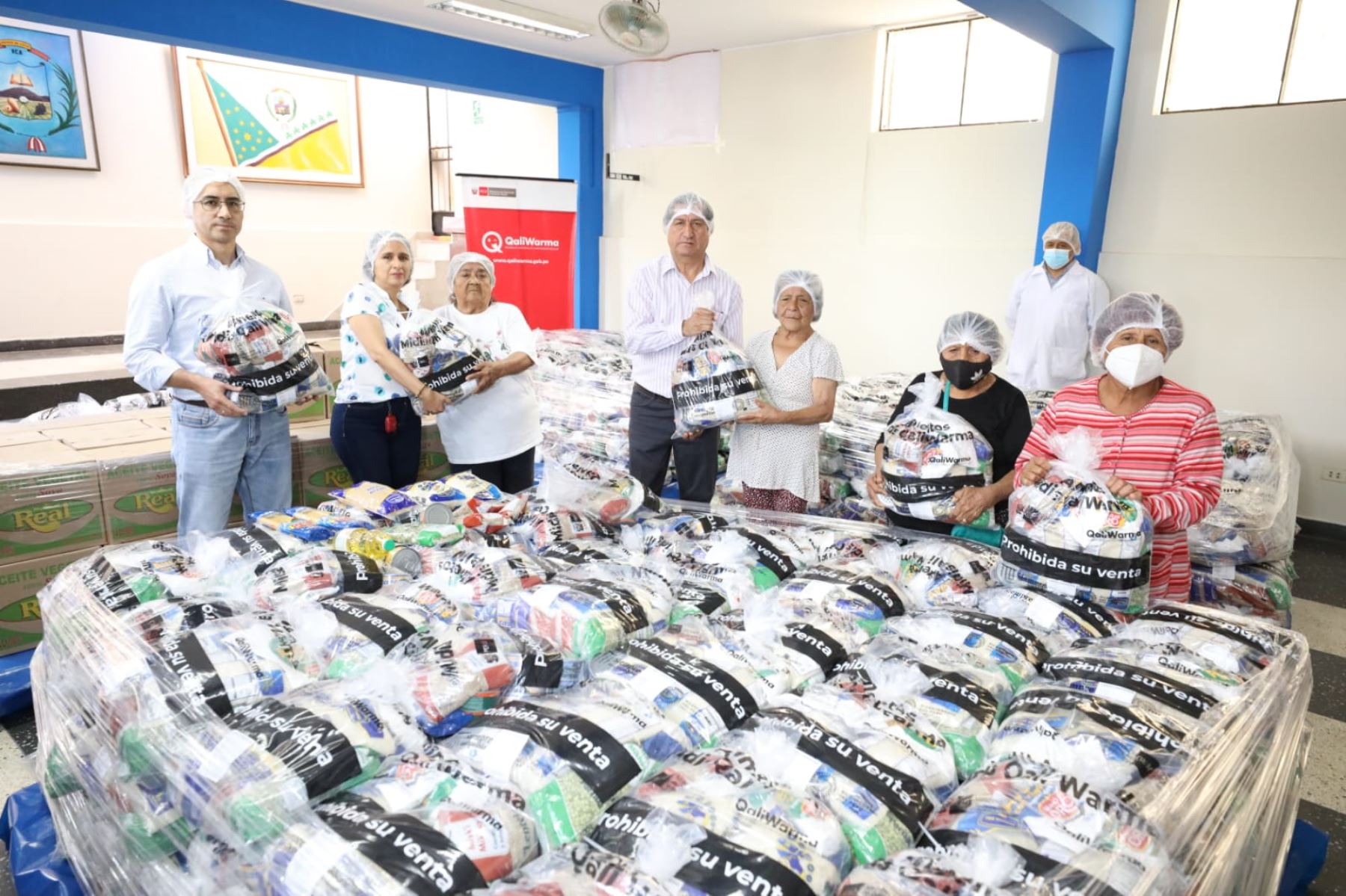 Programa Qali Warma entregó más de 23 toneladas de alimentos a cinco municipalidades de Ica para atender a la población vulnerable de dichos distritos. ANDINA/Difusión