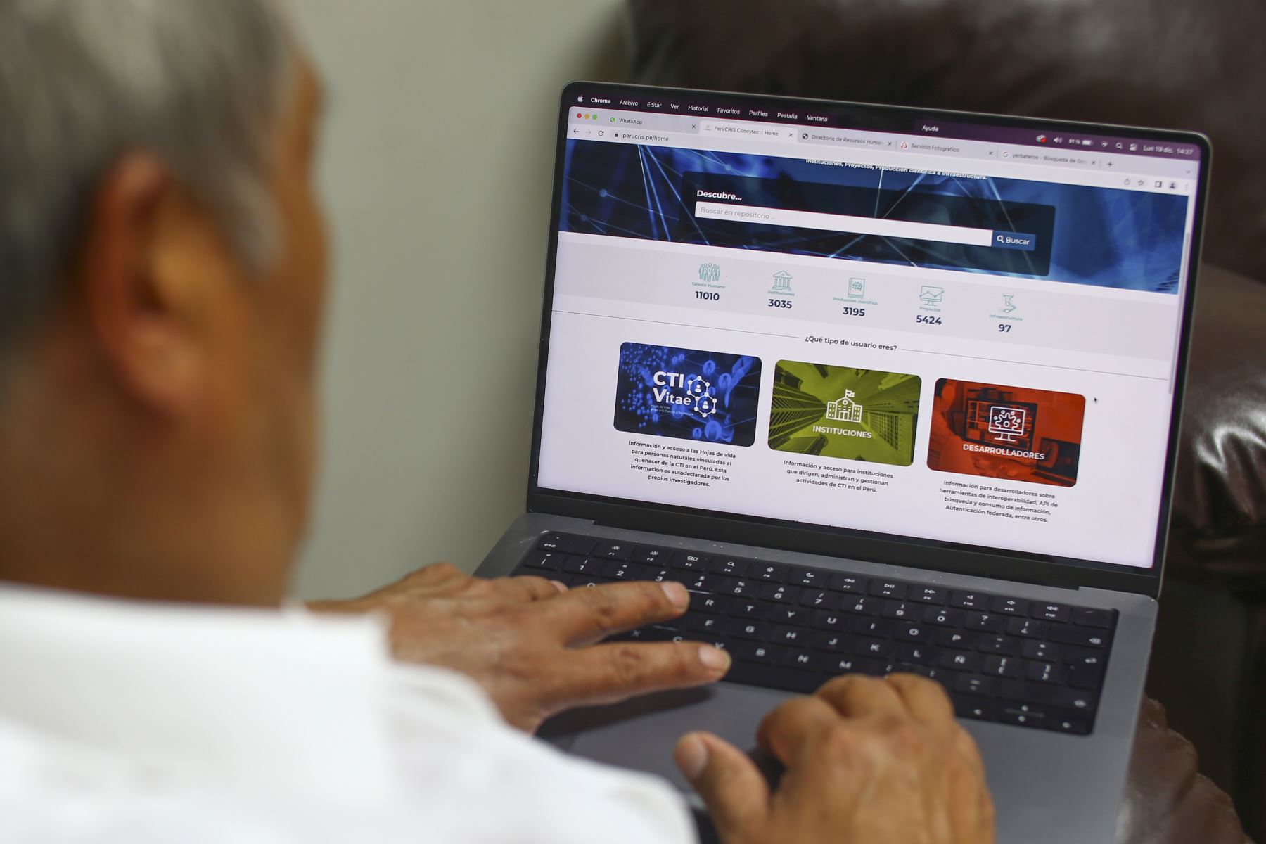 El proyecto PerúCRIS incluye una plataforma web que ya está disponible, así como la implementación de otras medidas regulatorias y el desarrollo de la estructura organizativa. Foto: ANDINA/Ricardo Cuba