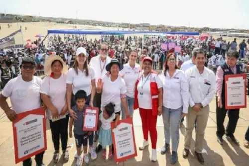 La ministra Hania Pérez de Cuéllar viajó a Ica junto a los titulares de Inclusión y Desarrollo Social, Julio Demartini; y de Desarrollo Agrario y Riego, Nelly Paredes.
