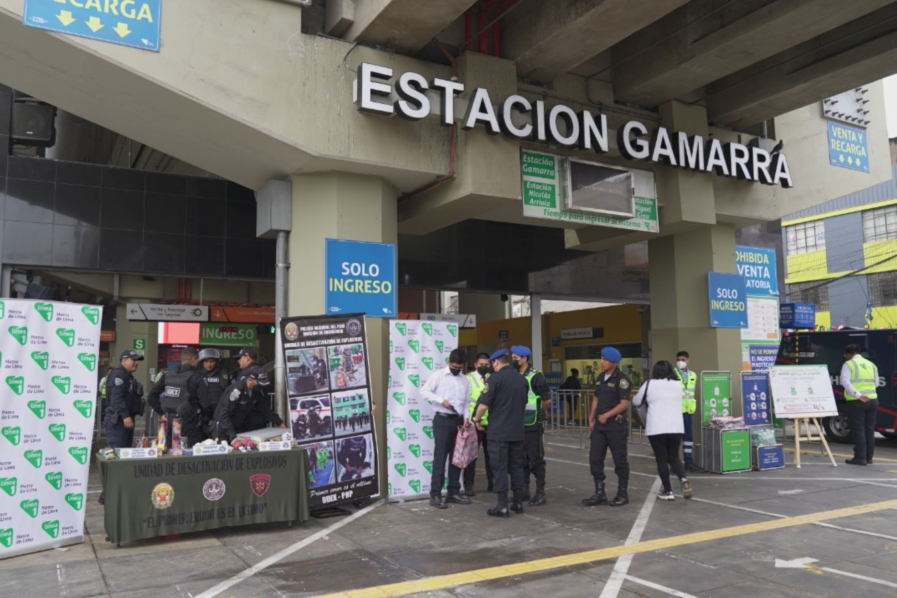 Línea 1 del Metro brinda sugerencias para realizar compras seguras en Gamarra. Fuente: Andina/Difusión