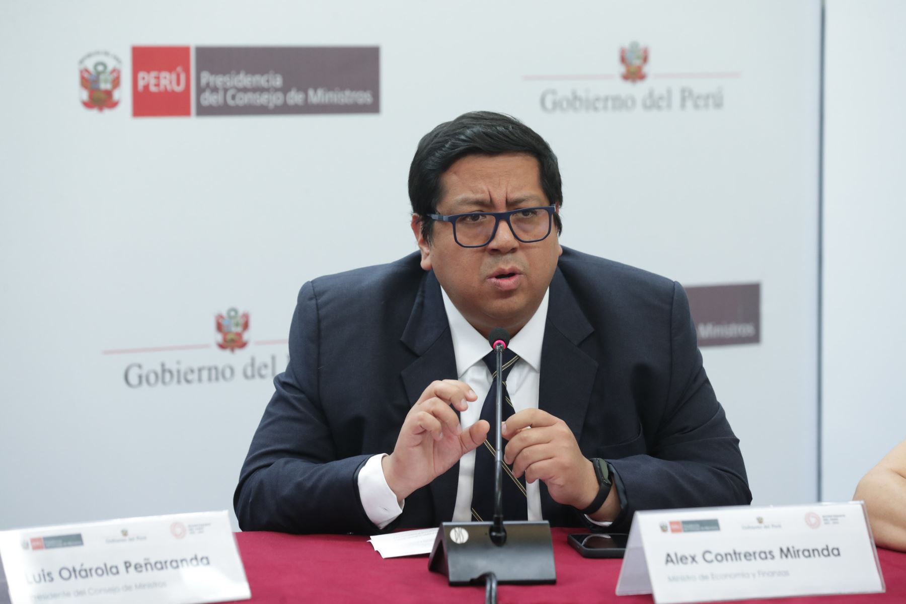 Ministro de Economía y Finanzas, Alex Contreras. ANDINA/Difusión