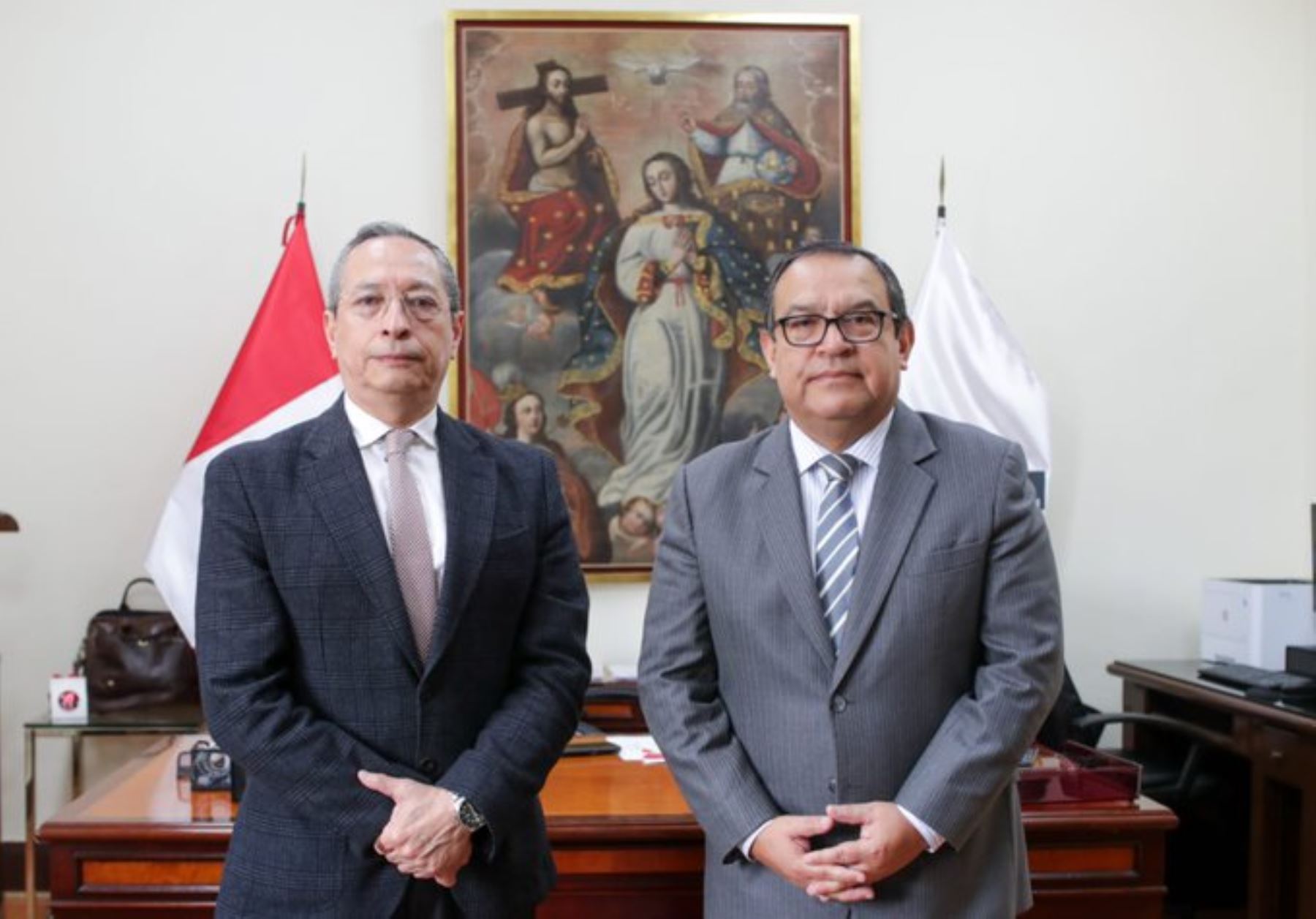 Jefe del Gabinete, Alberto Otárola, se reunió con titular de la JNJ, José Ávila.