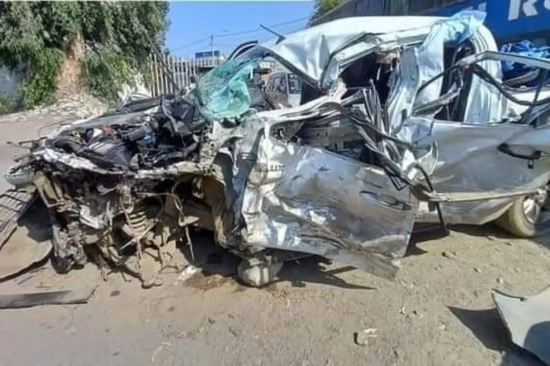 El choque se produjo entre una camioneta y un camión, a la altura del distrito de Tabón, región Áncash, por causas que aún son materia de investigación. Foto: Cortesía Gonzalo Horna