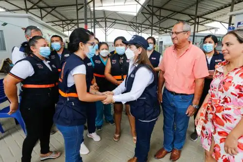 La ministra de Salud, Rosa Gutiérrez, cumplió una visita de trabajo en la región Tumbes. Foto: Minsa/Difusión.