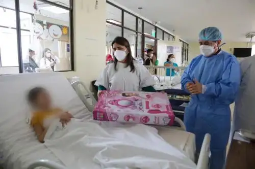La ministra de Salud, Rosa Gutiérrez, anunció que ampliará y mejorará los servicios para pacientes quemados del INSN Breña. ANDINA/ Minsa