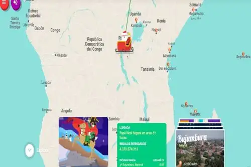 Google Maps te brindará a ubicación exacta de Papá Noel en todo el mundo, la cantidad de regalos entregados y cuánto tardará para llegar al Perú.