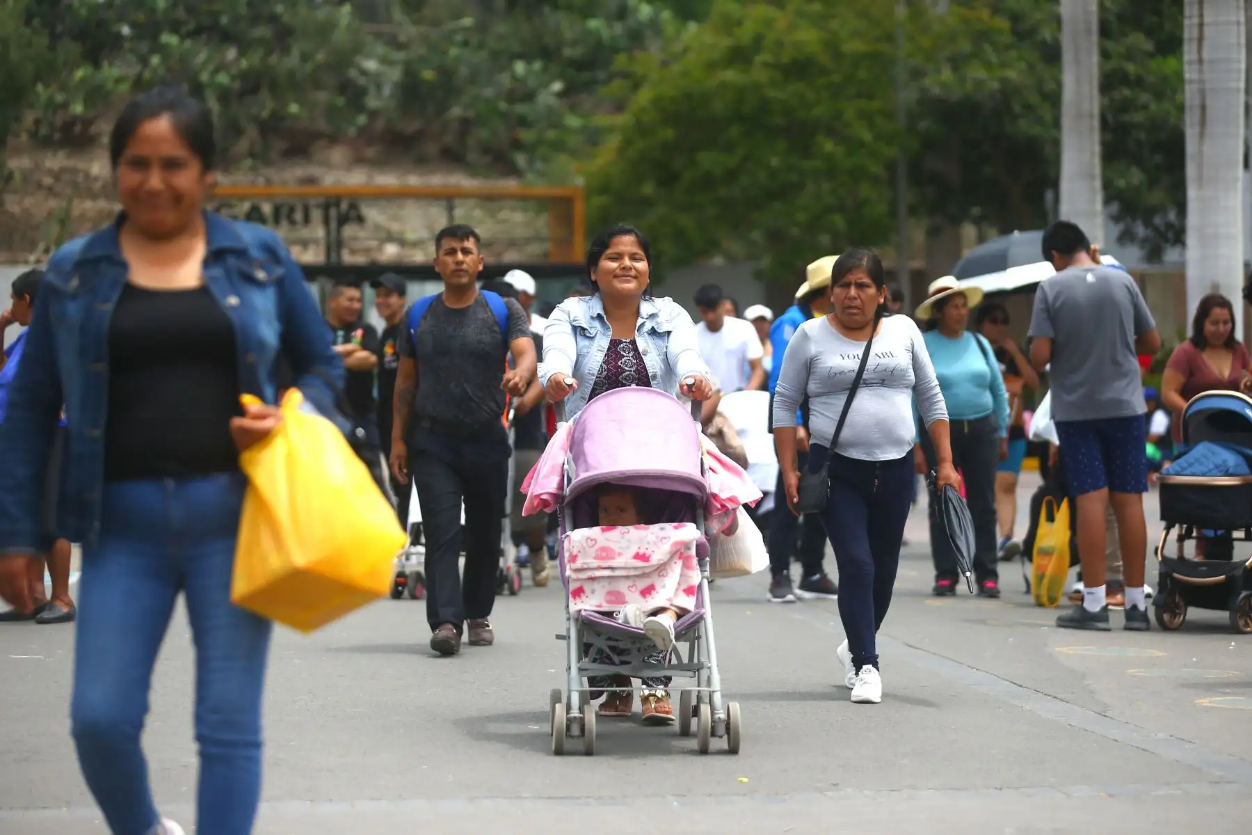 Familias enteras aprovechan el feriado por navidad para visitar el Parque de las Leyendas Foto: ANDINA/Ricardo Cuba