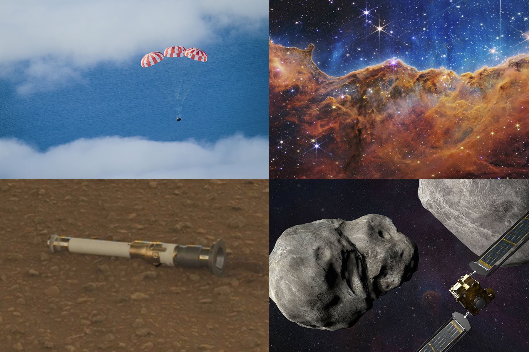 Las misiones Artemis 1, DART y los avances científicos en Estación Espacial Internacional son algunos de los logros de la NASA en el 2022. Foto:  NASA